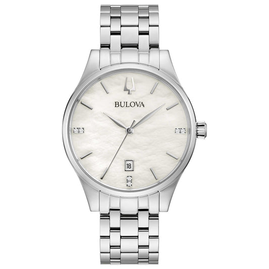 Front view of Bulova Classic Women's Quartz Watch 96P220