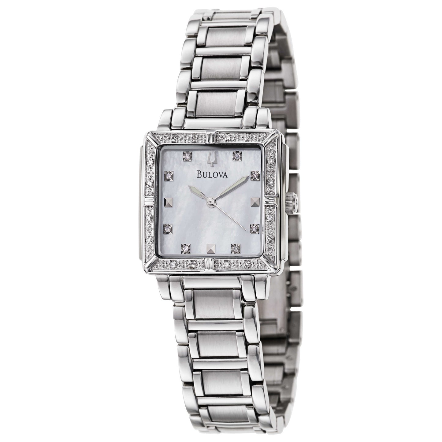 Front view of Bulova Diamonds Women's Quartz Watch 96R107