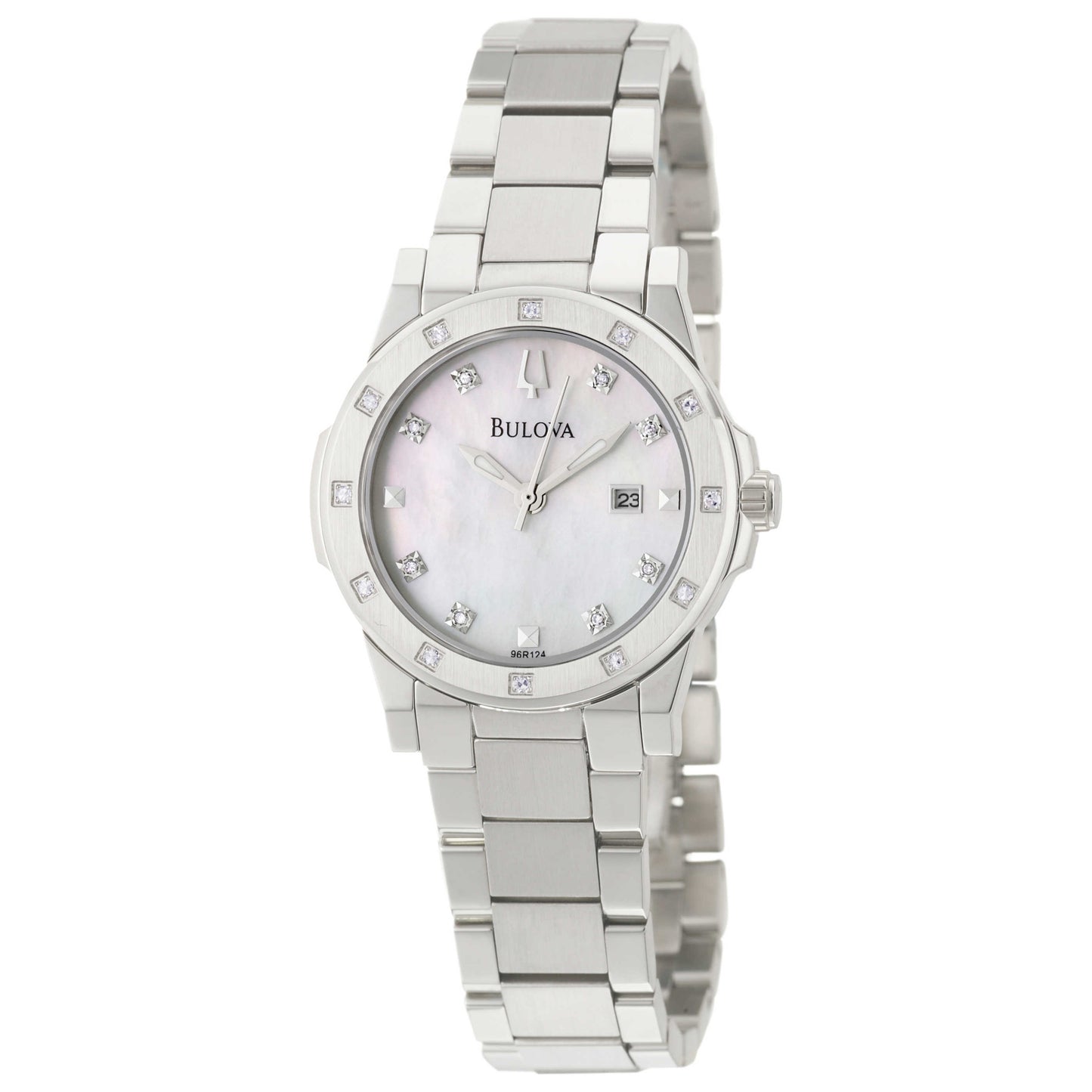Front view of Bulova Diamonds Women's Quartz Watch 96R124