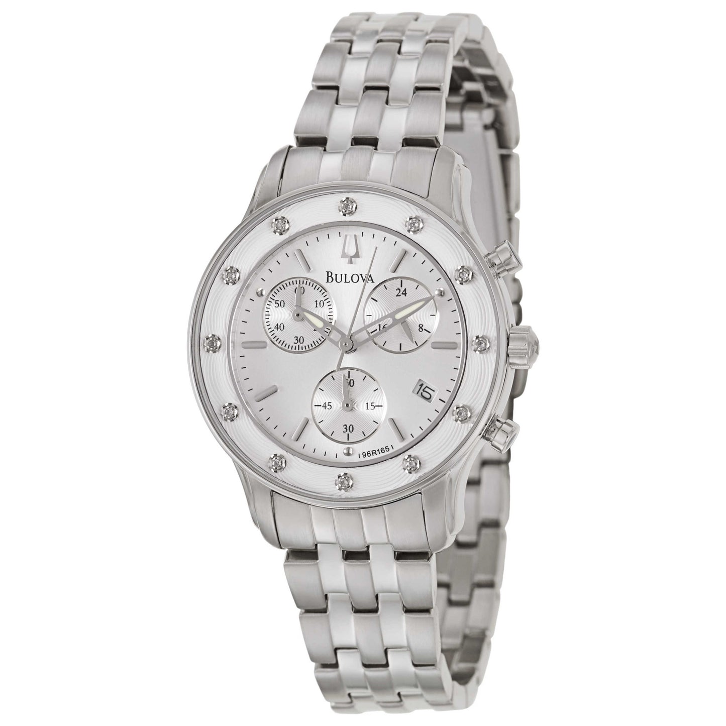 Front view of Bulova Diamonds Women's Quartz Watch 96R165