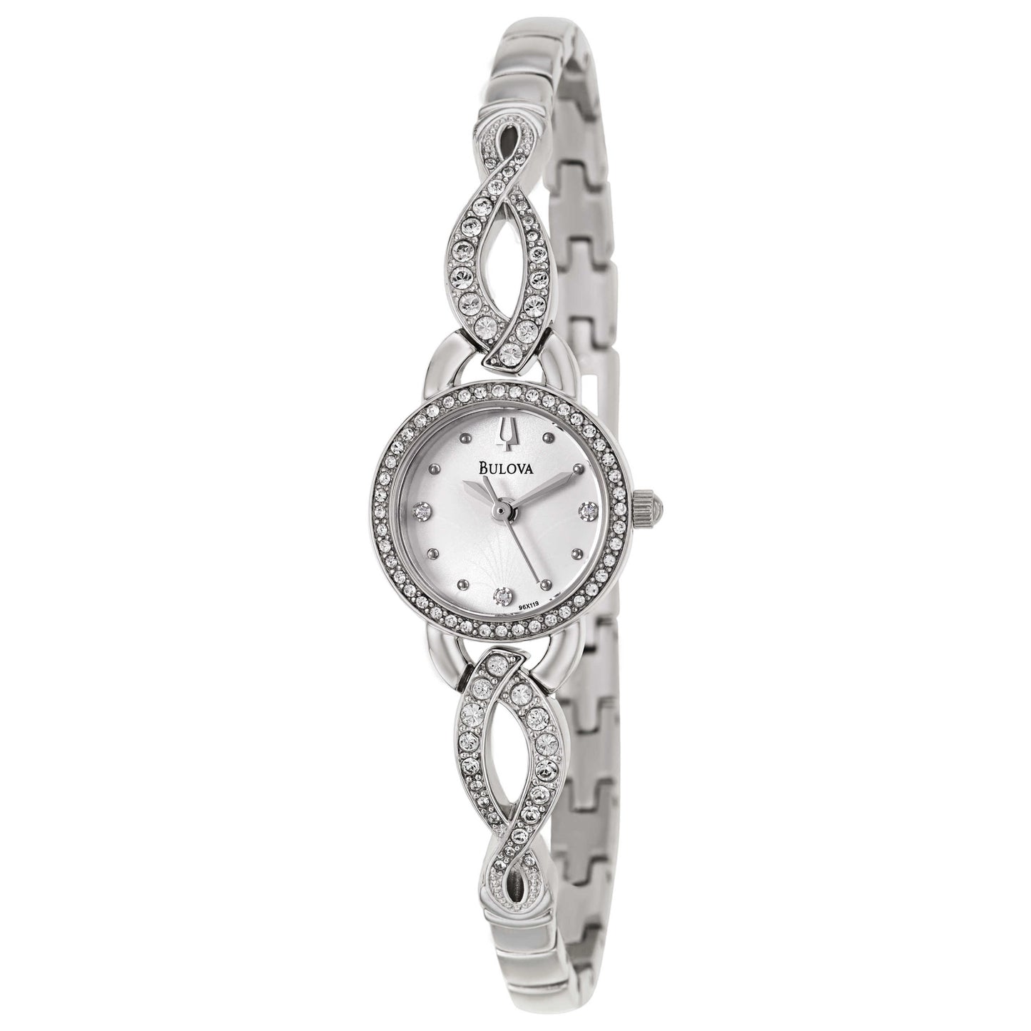 Front view of Bulova Crystal Women's Quartz Watch 96X119