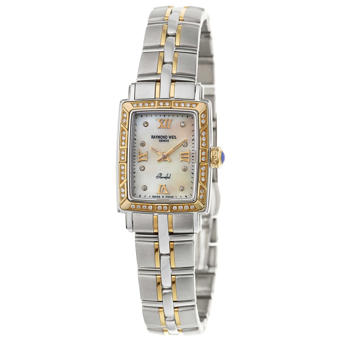 Front view of Raymond Weil Parsifal Women's Swiss Quartz (Battery-Powered) Watch 9740-STS-00995