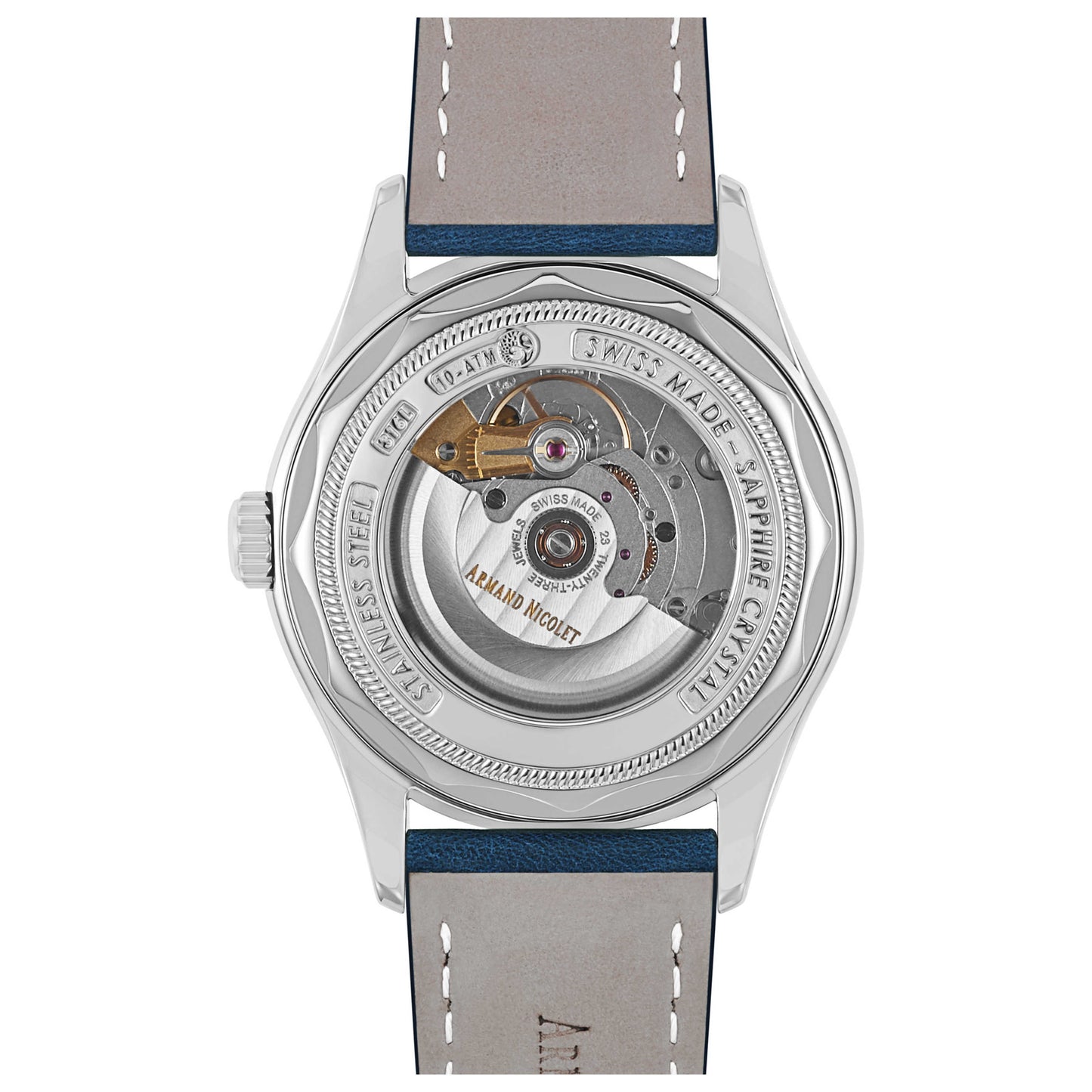 Armand Nicolet M02 Men's Automatic Watch 9740M-BU-P140BU2 - Image #2