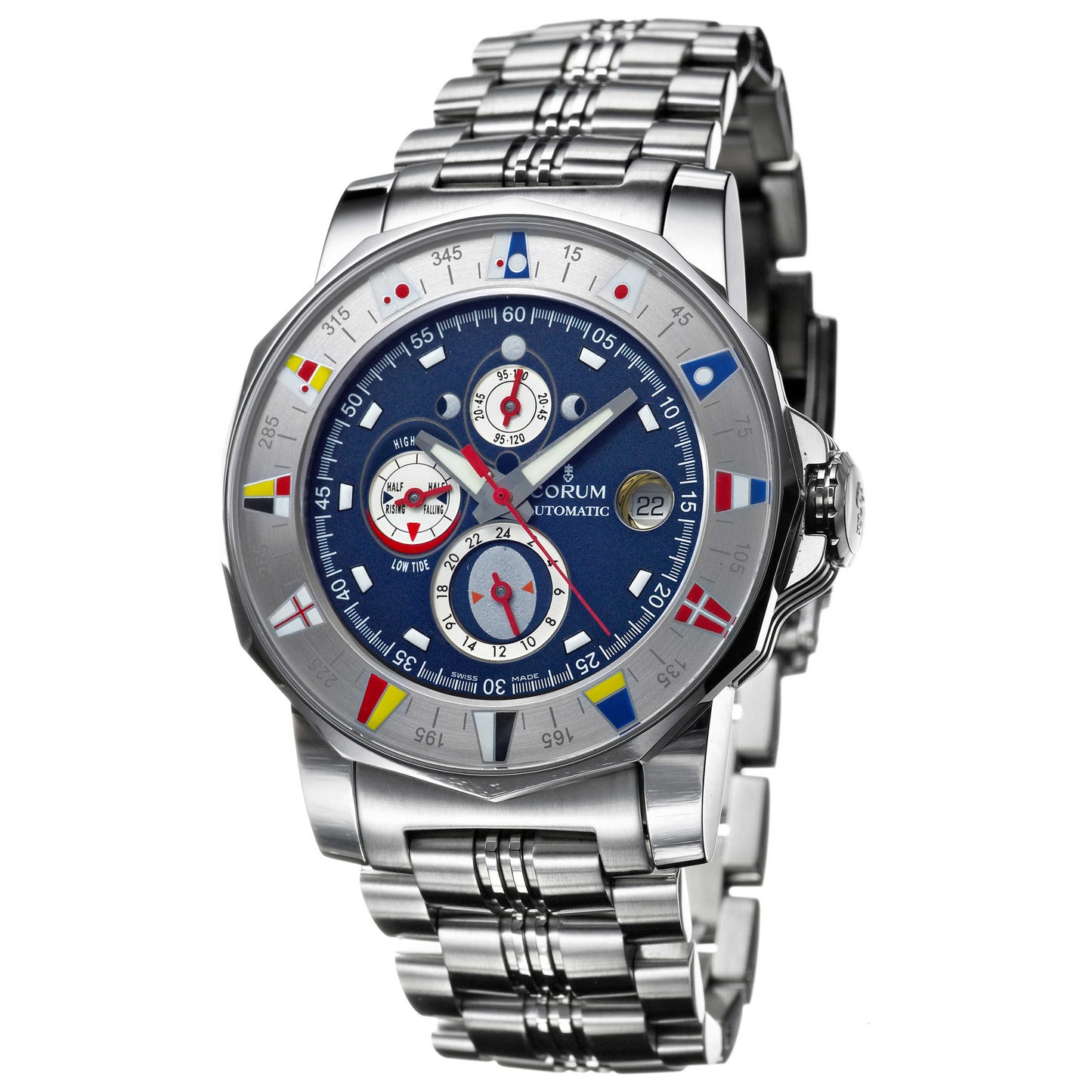 Front view of Corum Admiral's Cup Men's Automatic Watch 977-630-20-V785-AB32