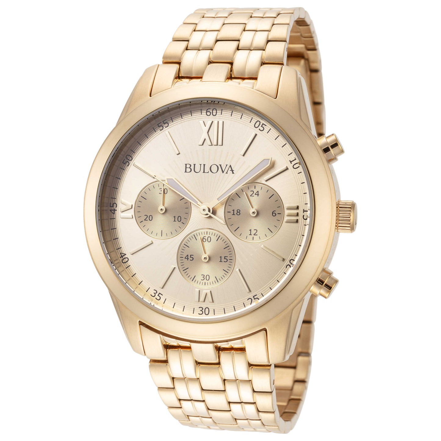 Front view of Bulova Metallic Men's Quartz Watch 97A128