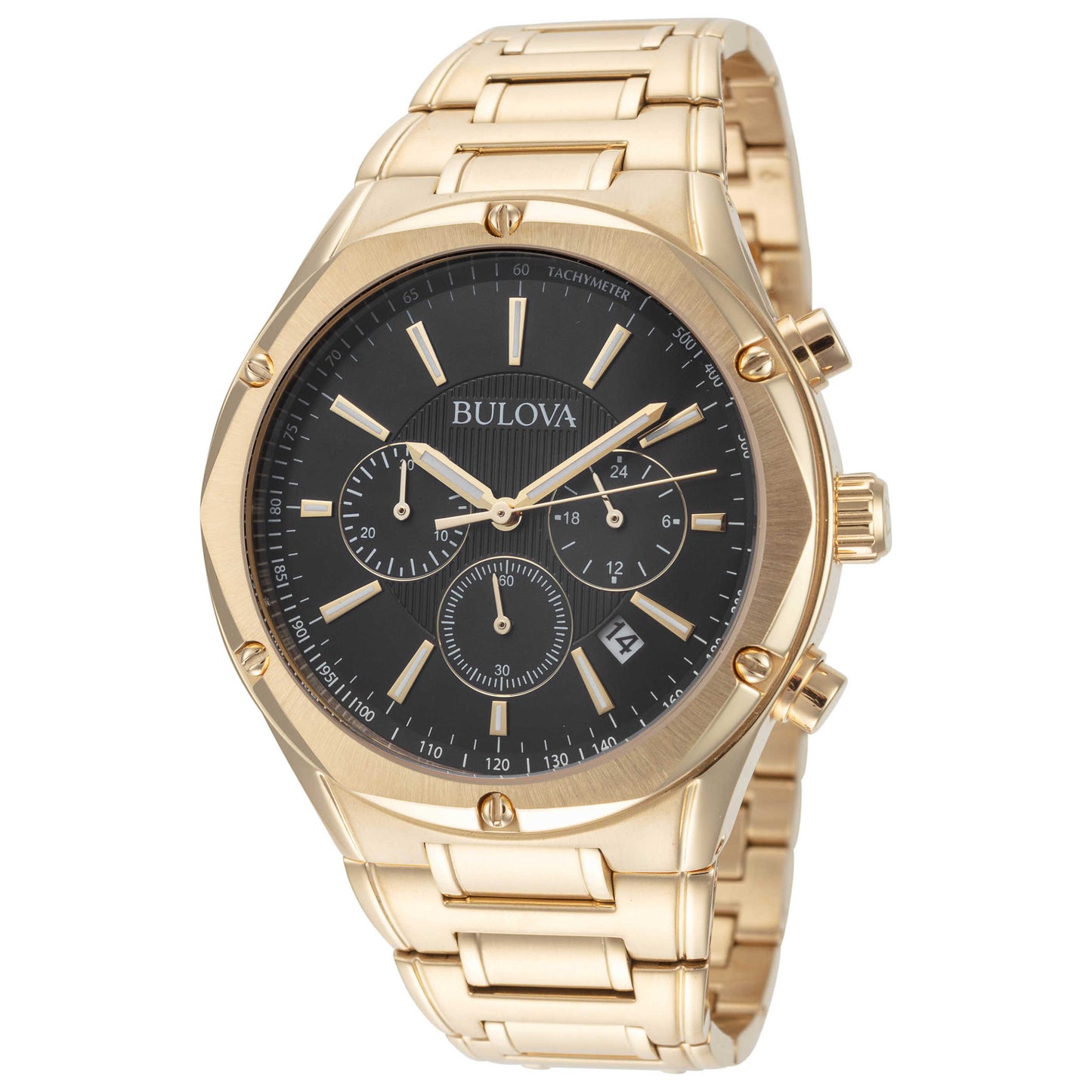 Front view of Bulova Classic Men's Quartz Watch 97B161