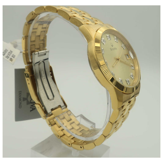 Bulova Diamonds Men's Quartz Watch 97F43-PO - Image #3