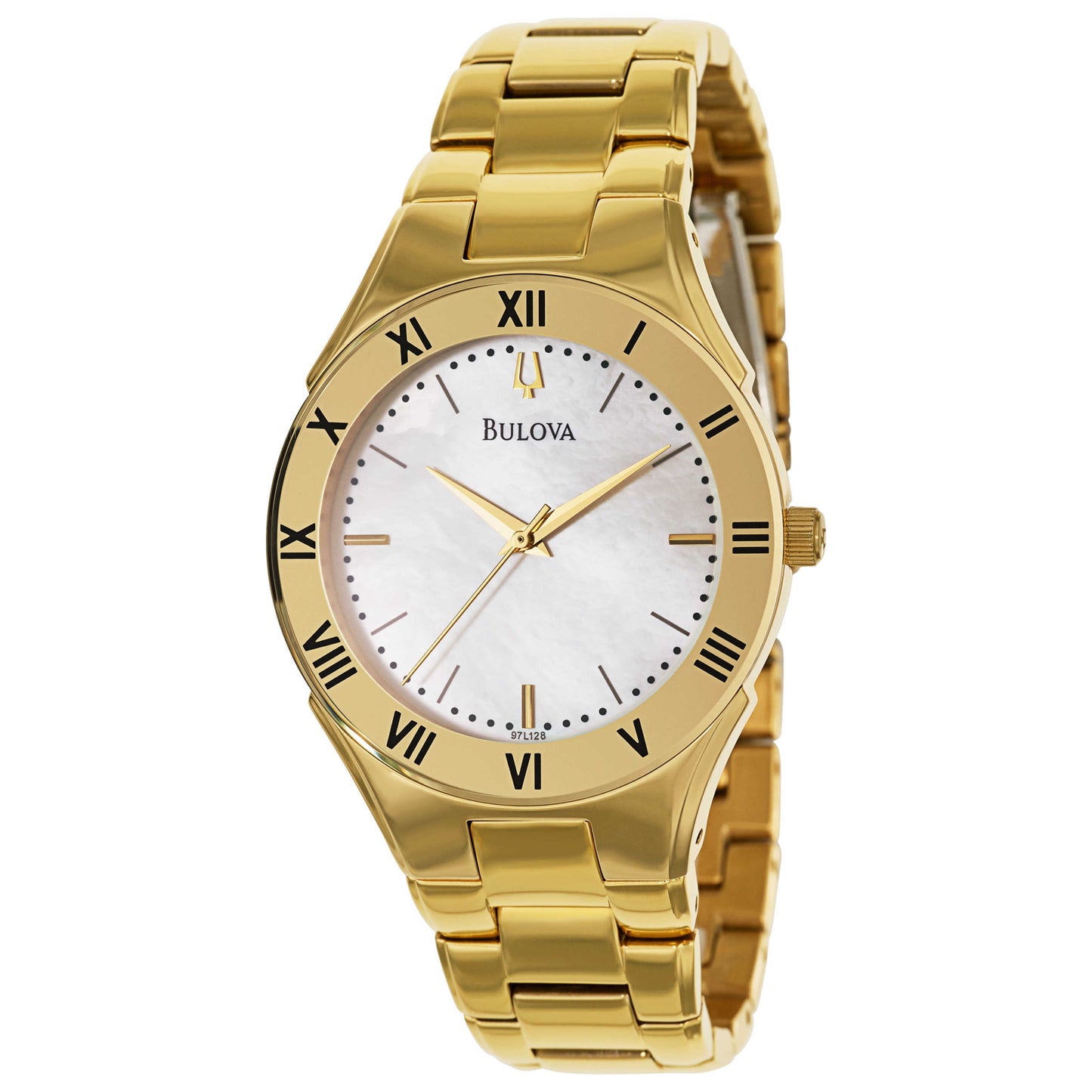 Front view of Bulova Bracelet Women's Japanese Quartz (Battery-Powered) Watch 97L128