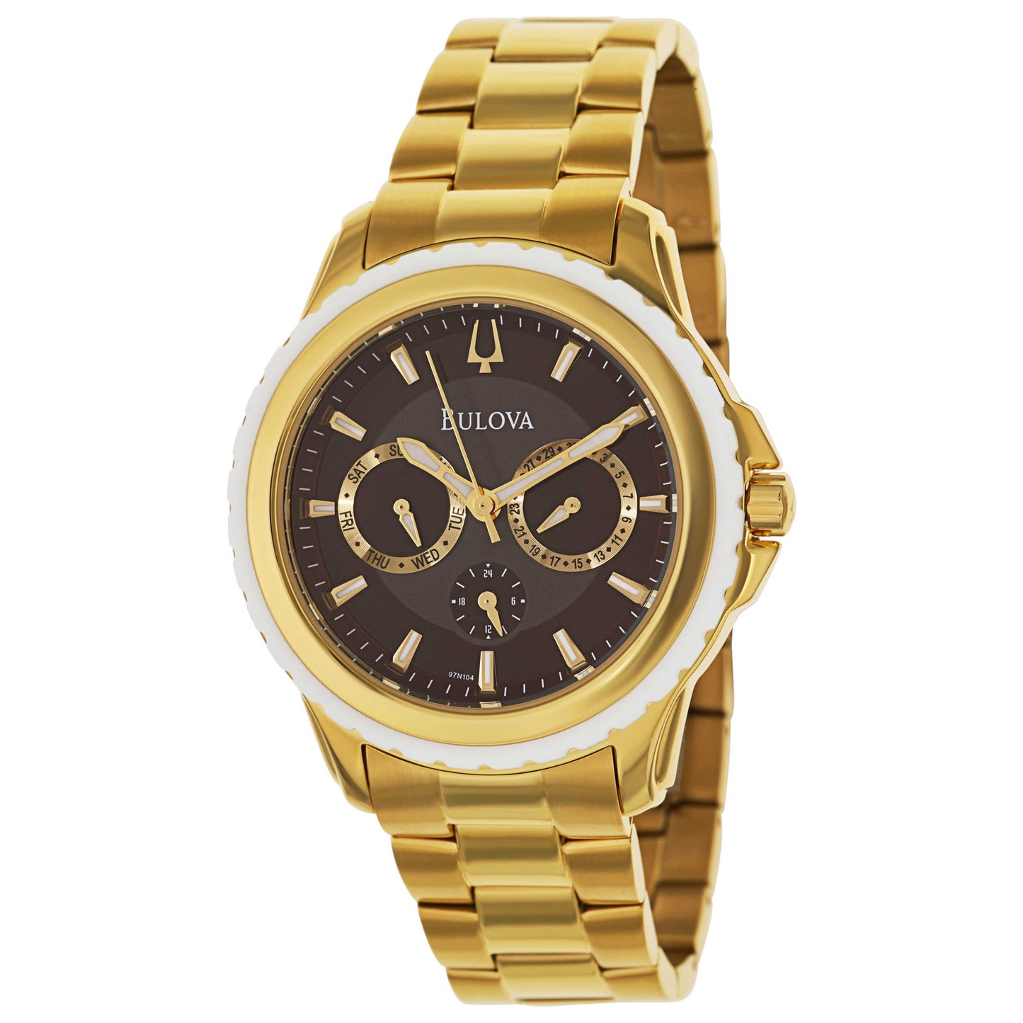 Front view of Bulova Marine Star Men's Quartz Watch 97N104