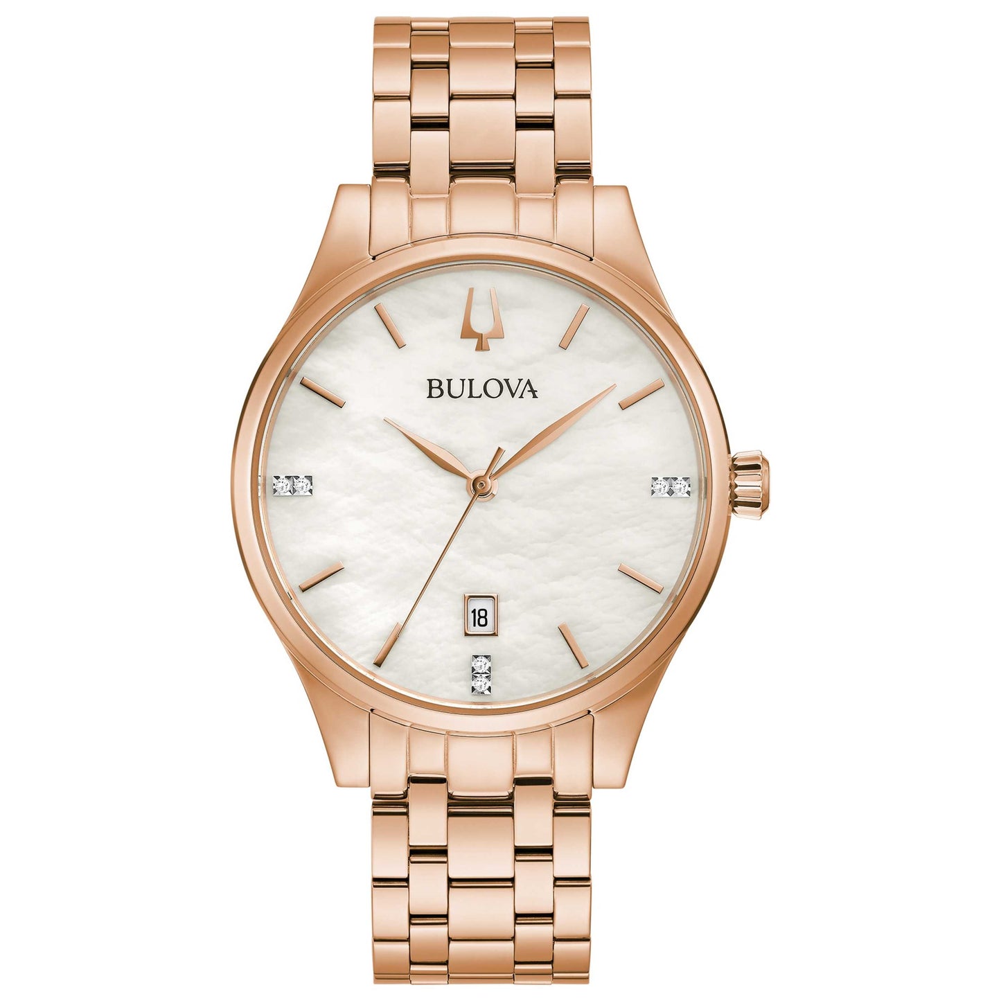 Front view of Bulova Classic Women's Quartz Watch 97P152