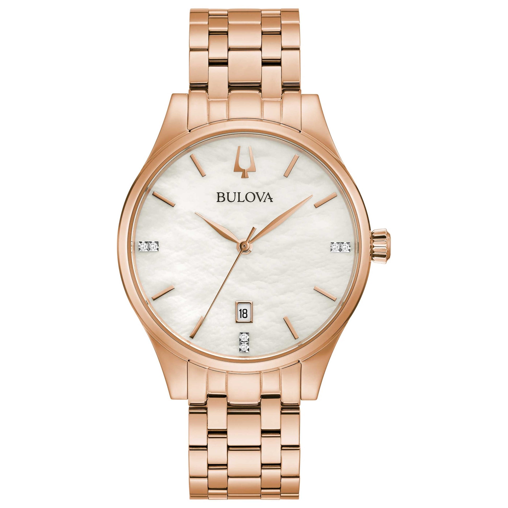 Front view of Bulova Classic Women's Quartz Watch 97P152