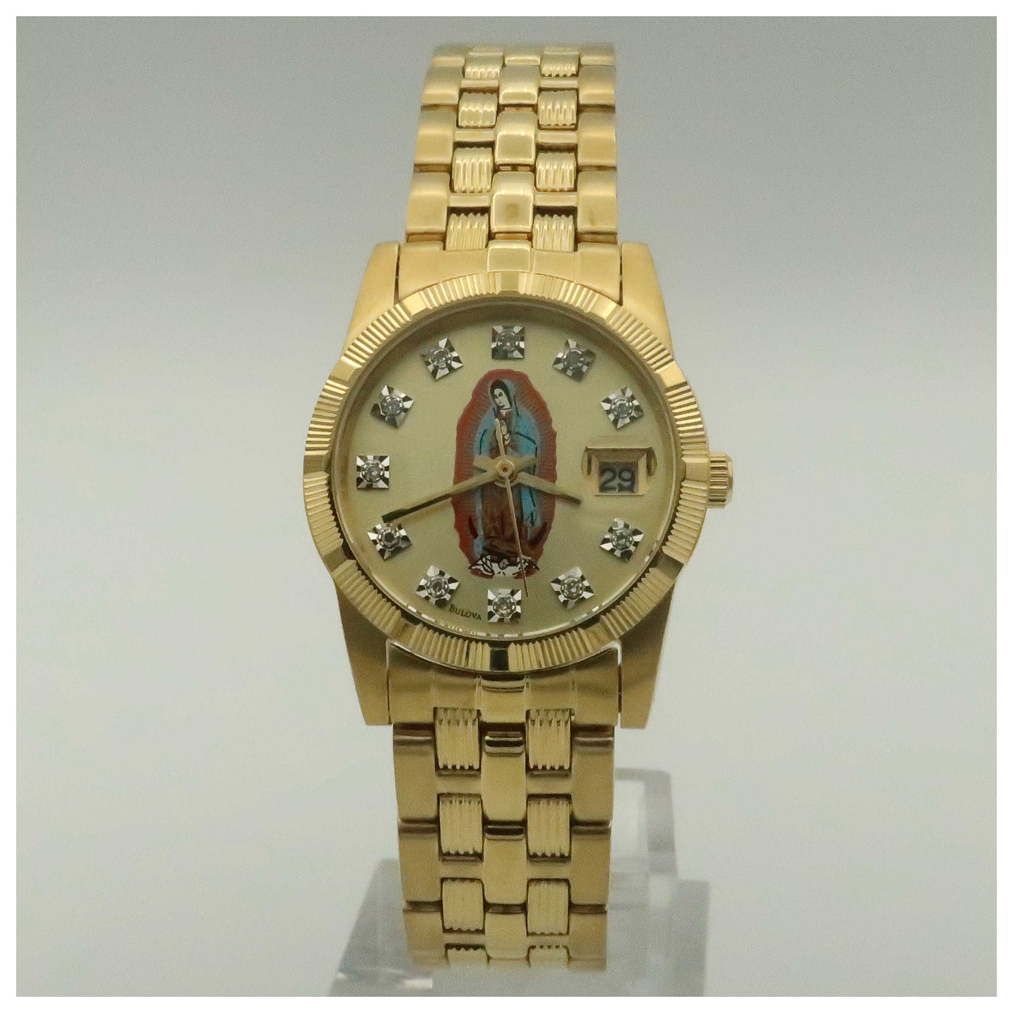 Front view of Bulova Dress Women's Watch 97S84G-PO