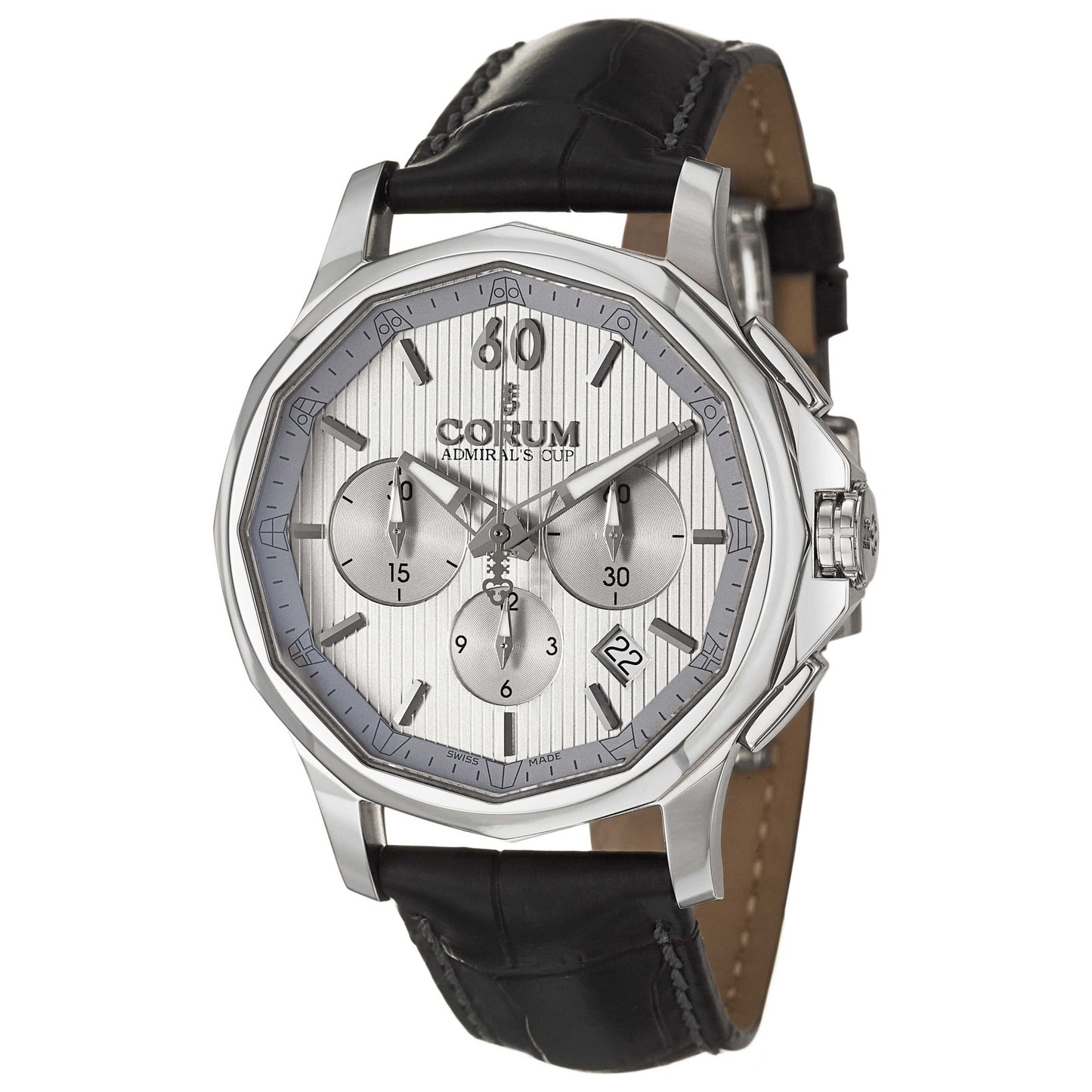 Front view of Corum Admiral's Cup Men's Automatic Watch 984-101-20-0F01-FH10
