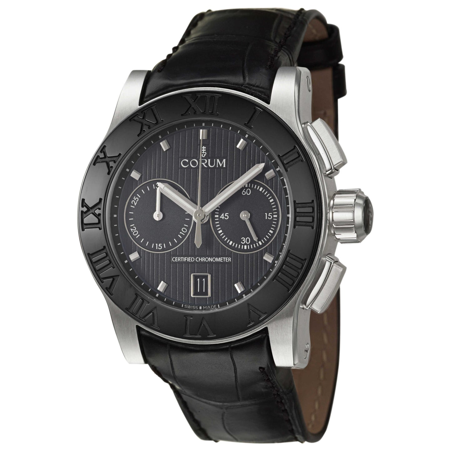 Front view of Corum Romulus Men's Automatic Watch 984-715-98-0F01-BN77