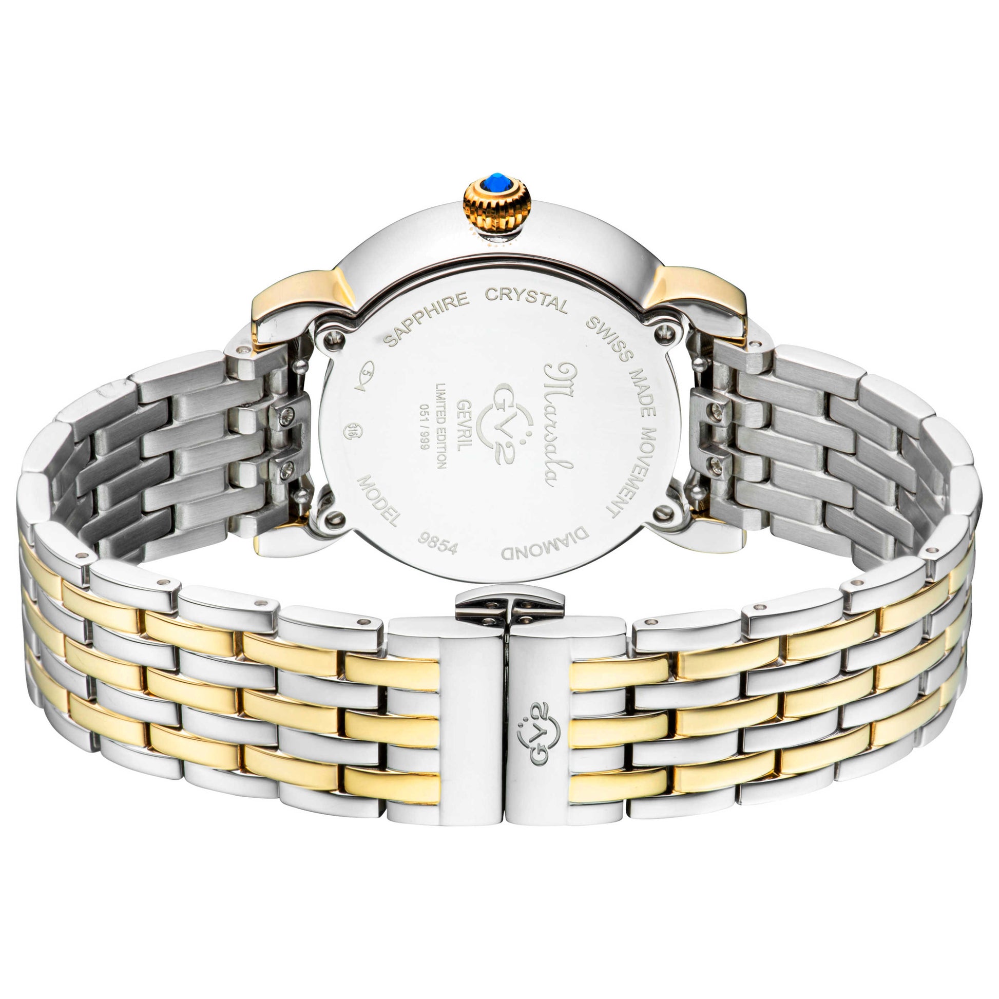 GV2 by Gevril Marsala Diamond Women's Quartz Watch 9854B - Image #2
