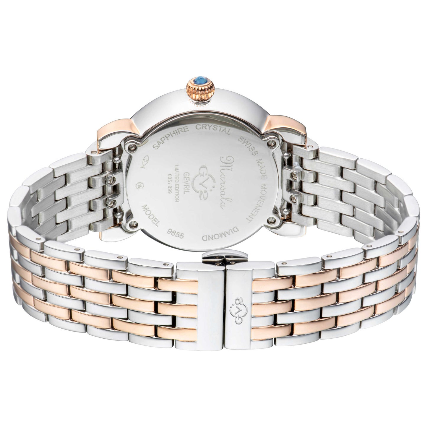GV2 by Gevril Marsala Diamond Women's Quartz Watch 9855B - Image #2