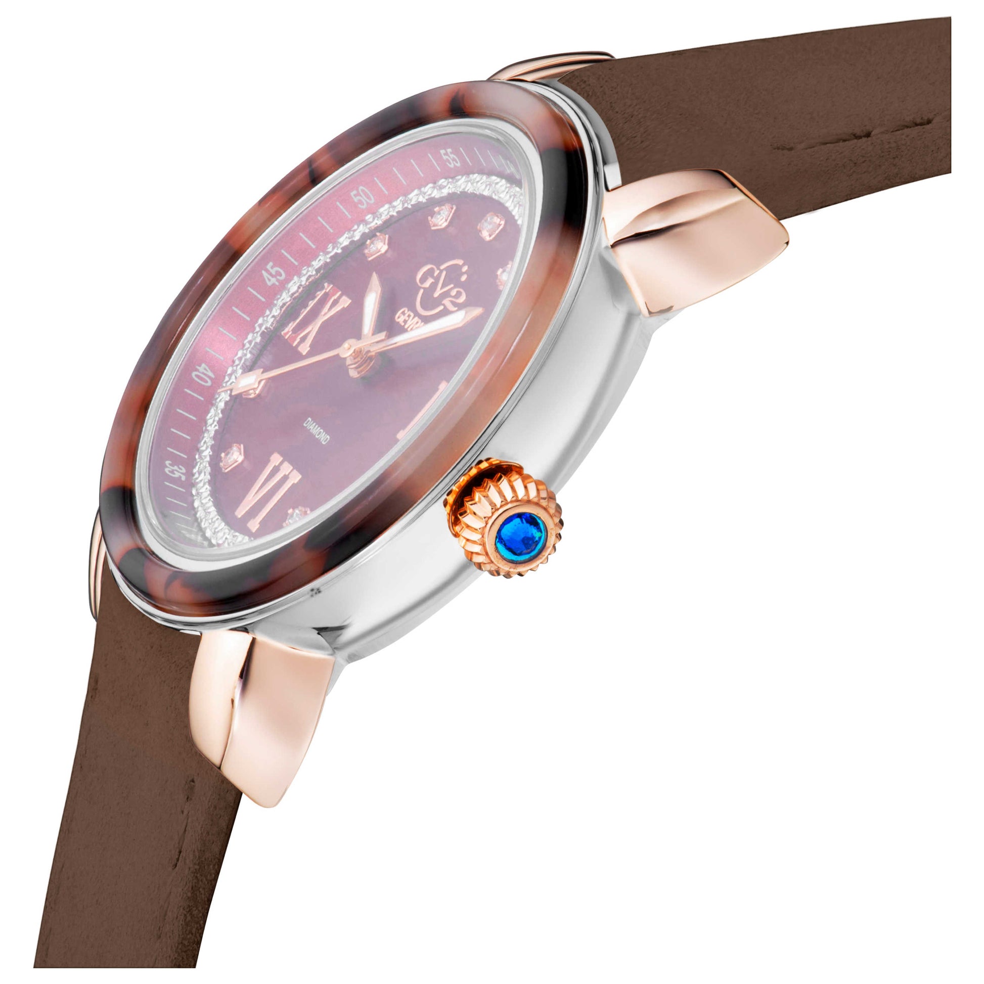 GV2 by Gevril Marsala Diamond Women's Quartz Watch 9855 - Image #4