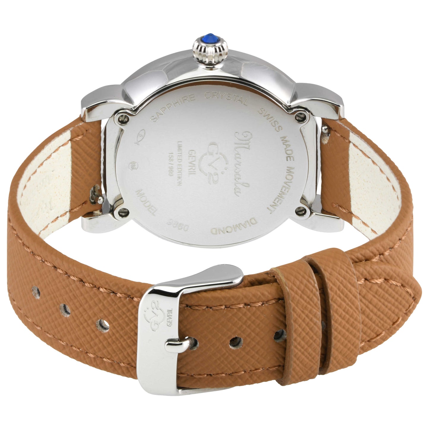GV2 by Gevril Marsala Diamond Women's Quartz Watch 9860-V2 - Image #2