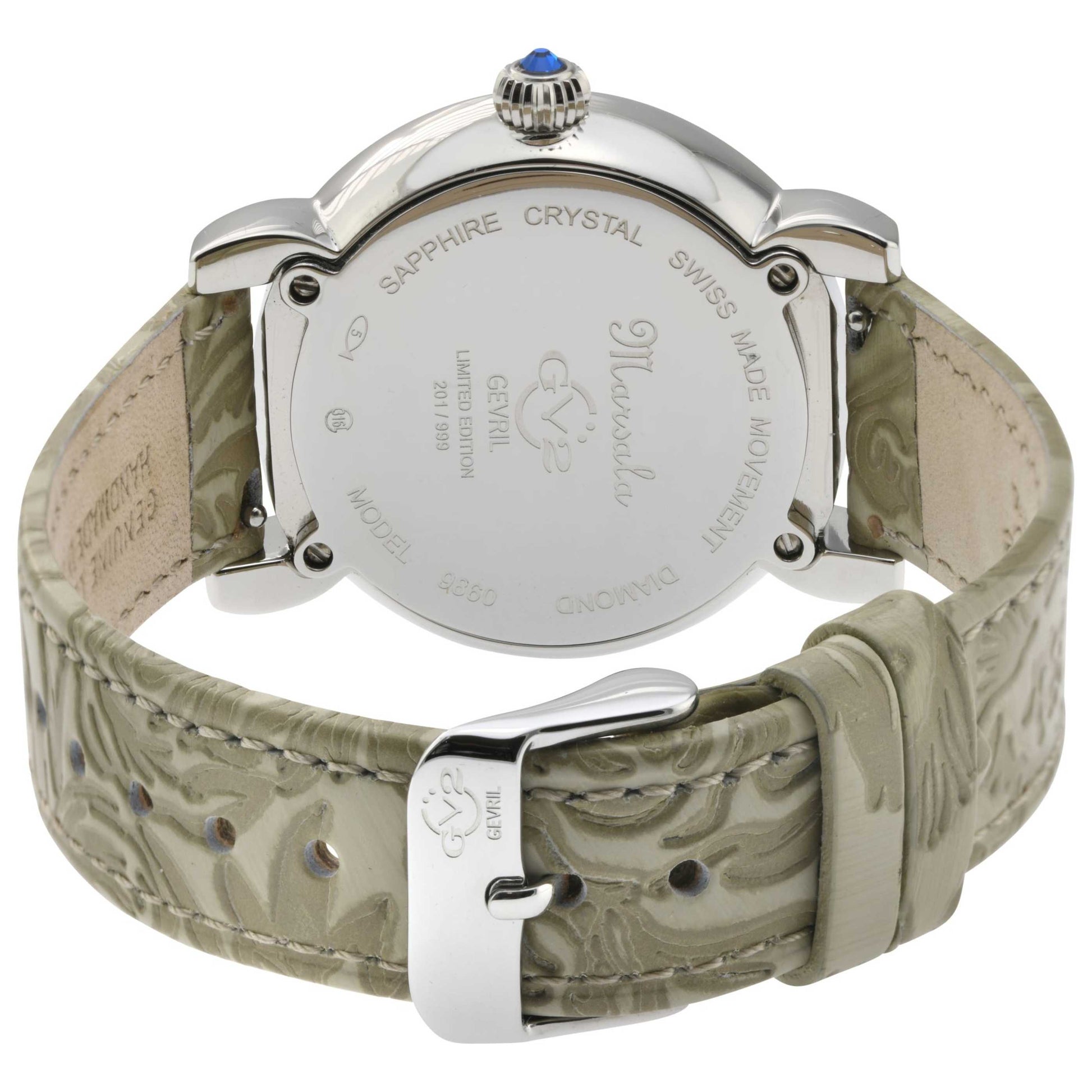 GV2 by Gevril Marsala Diamond Women's Quartz Watch 9860 - Image #2