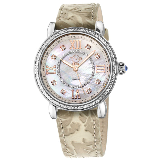 Front view of GV2 by Gevril Marsala Diamond Women's Quartz Watch 9860