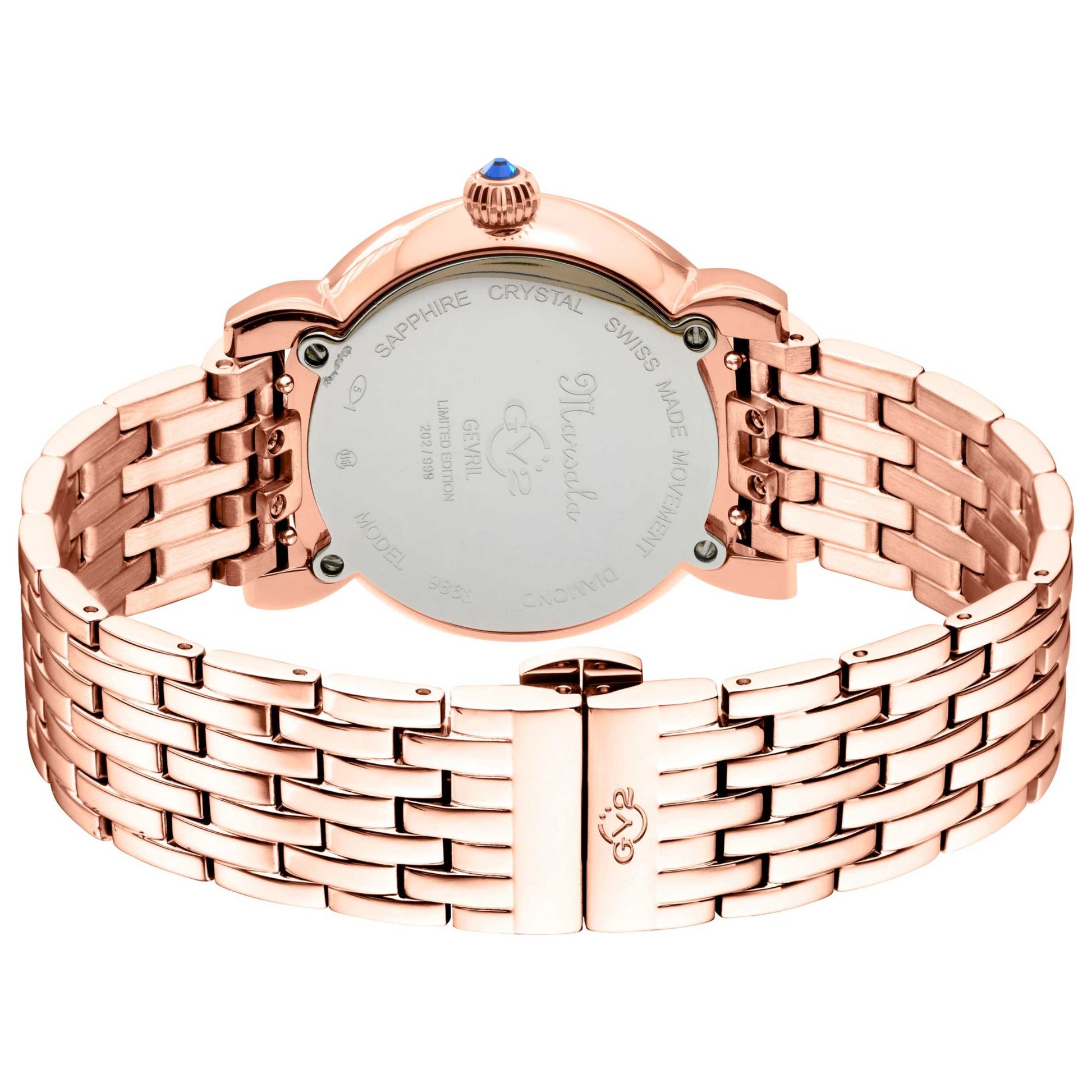 GV2 by Gevril Marsala Diamond Women's Quartz Watch 9863B - Image #2