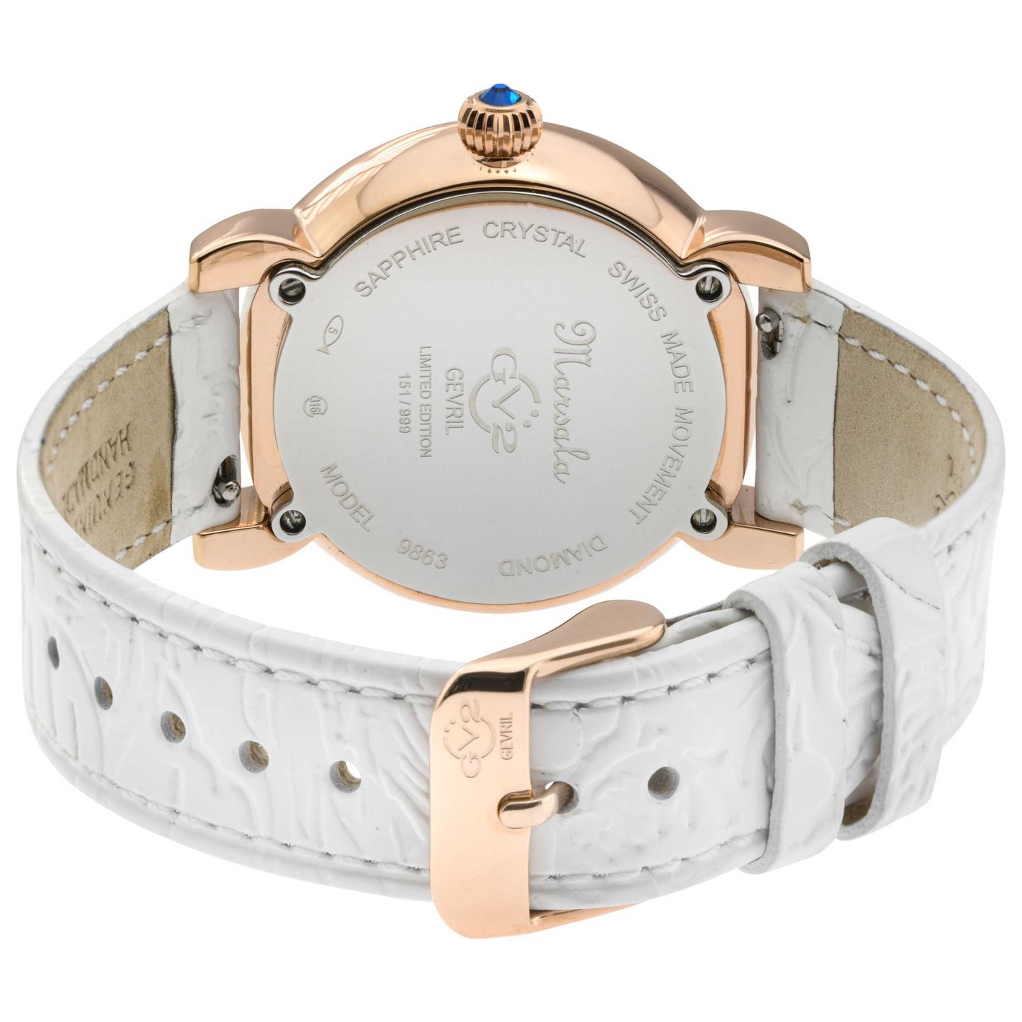 GV2 by Gevril Marsala Diamond Women's Quartz Watch 9863 - Image #2
