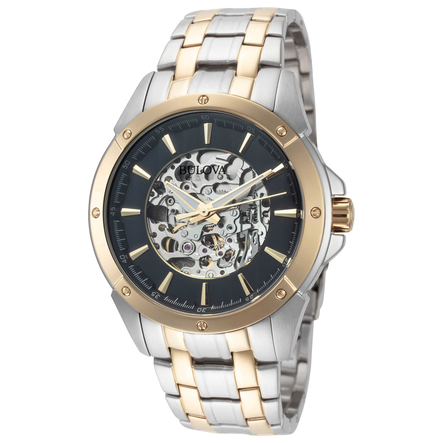 Front view of Bulova Classic Men's Automatic Watch 98A146