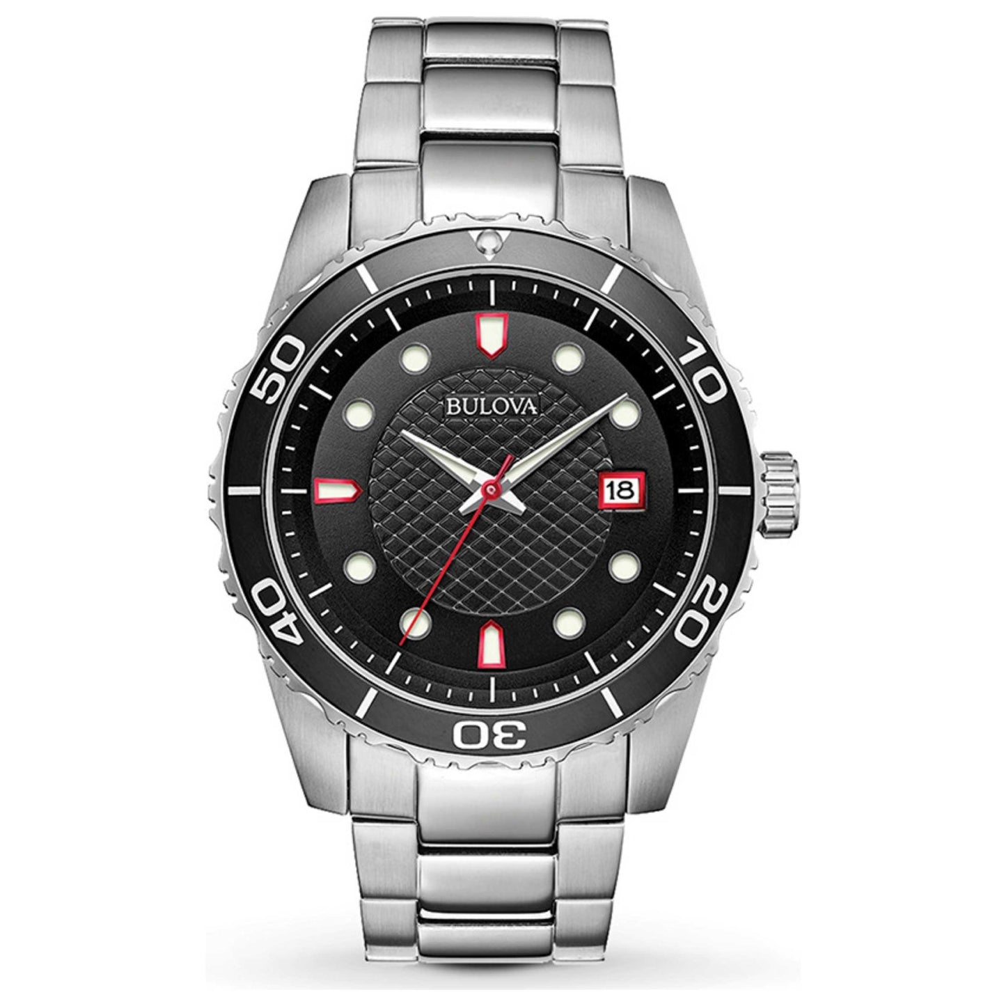 Front view of Bulova Classic Men's Quartz Watch 98A195