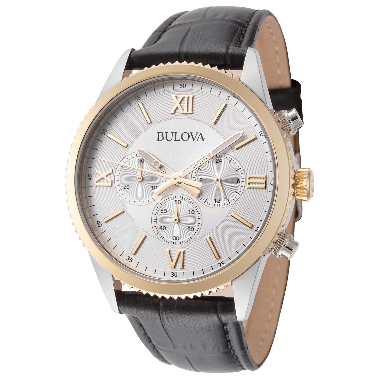 Front view of Bulova Classic Men's Quartz Watch 98A218