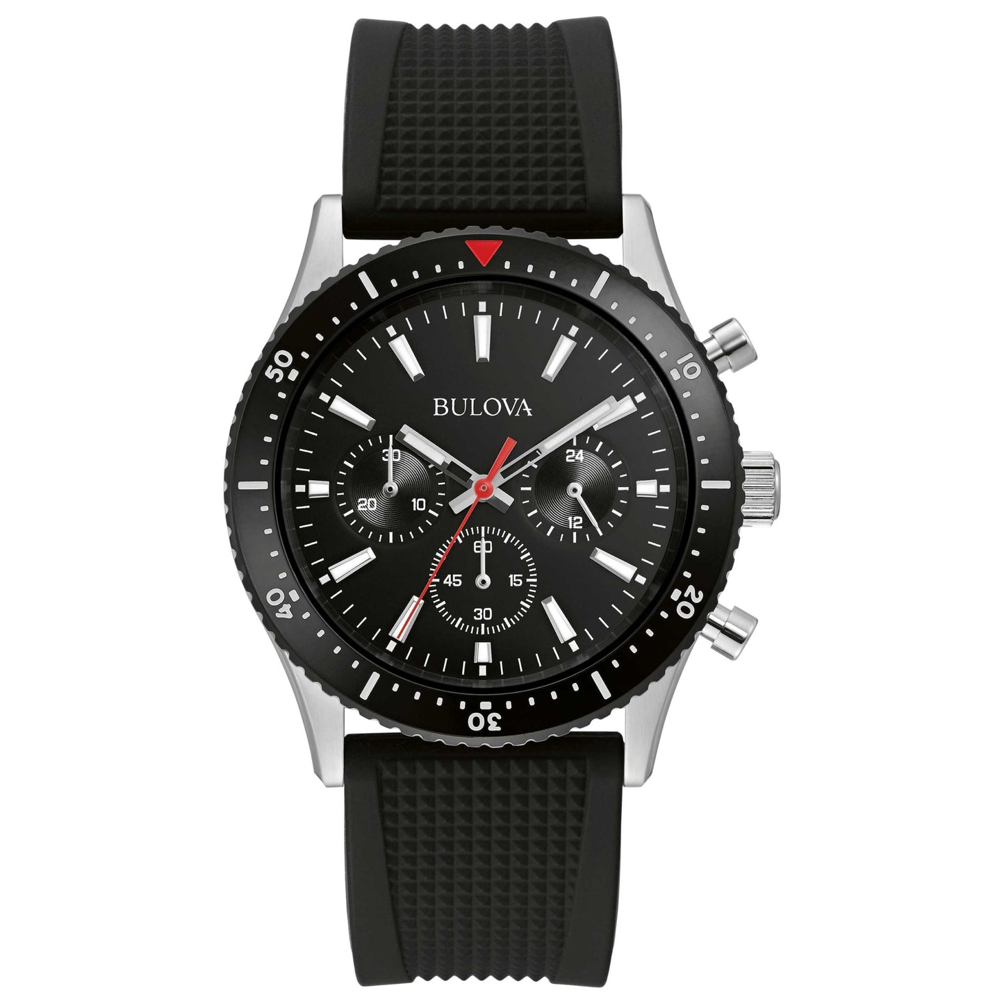 Front view of Bulova Precisionist Men's Quartz Watch 98A267