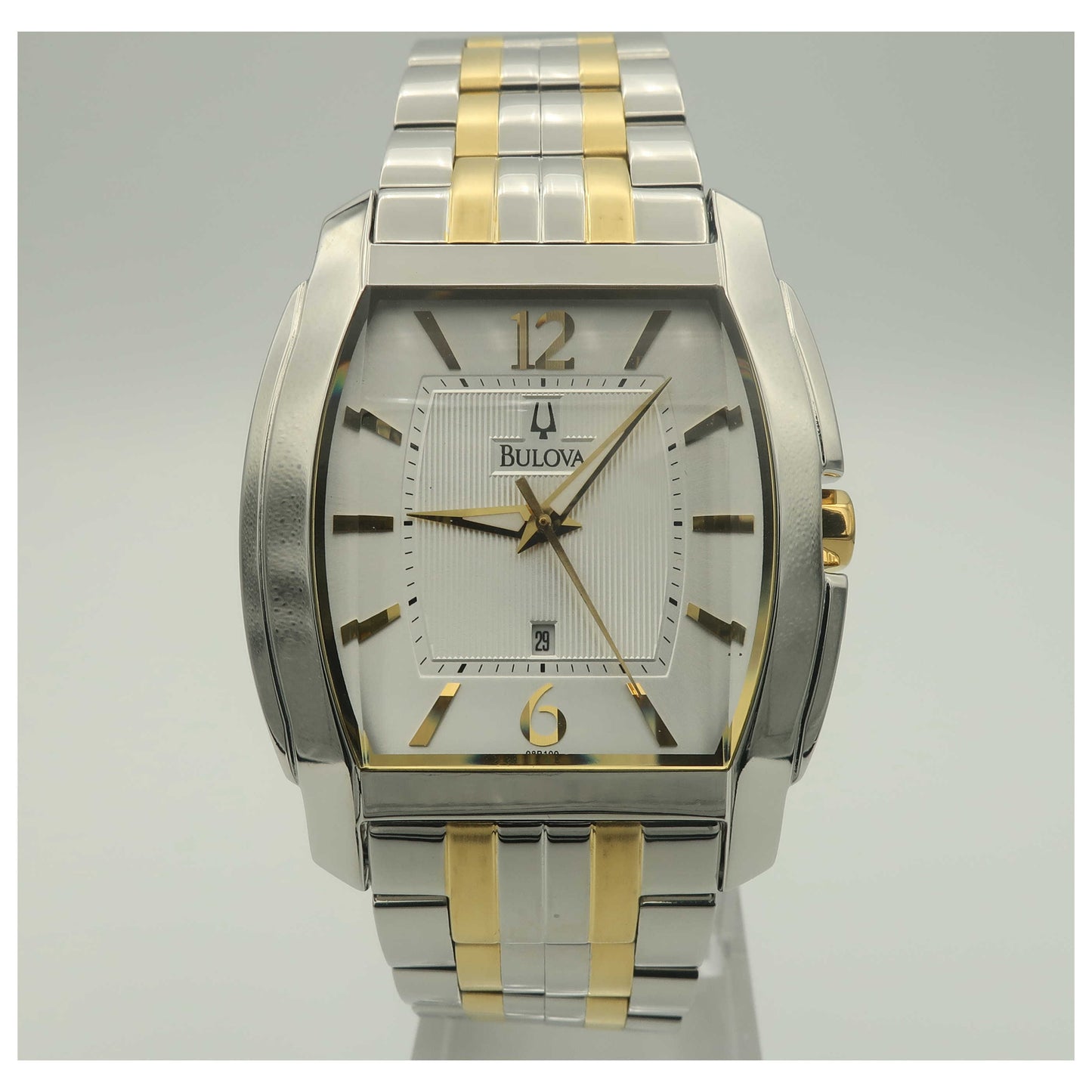 Front view of Bulova Dress Men's Quartz Watch 98B109-PO