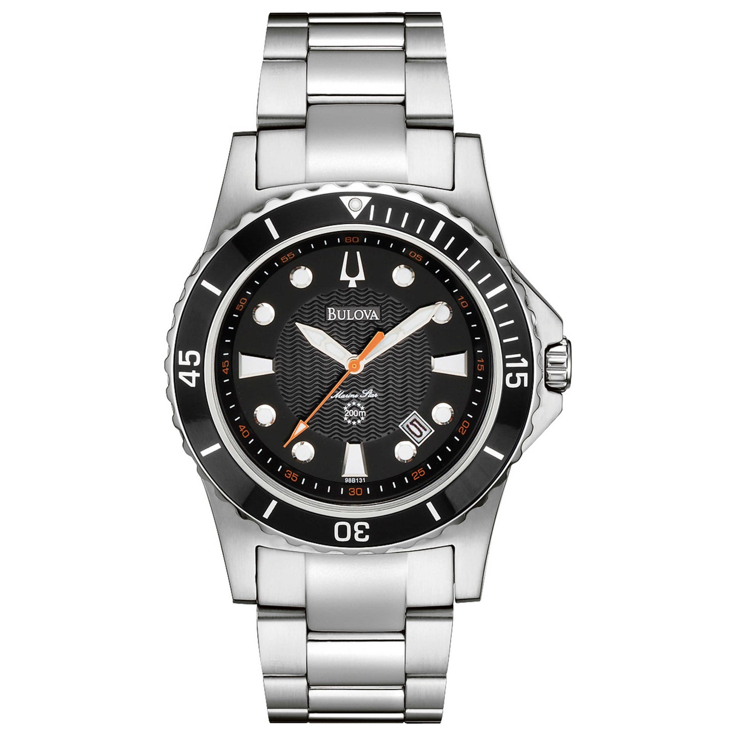Front view of Bulova Marine Star Men's Quartz Watch 98B131