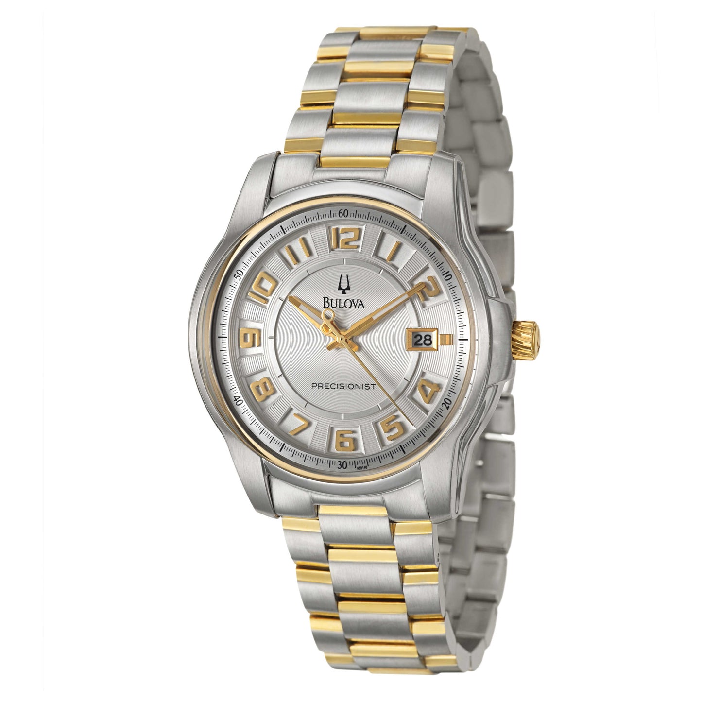 Front view of Bulova Precisionist Men's Japanese Quartz (Battery-Powered) Watch 98B140