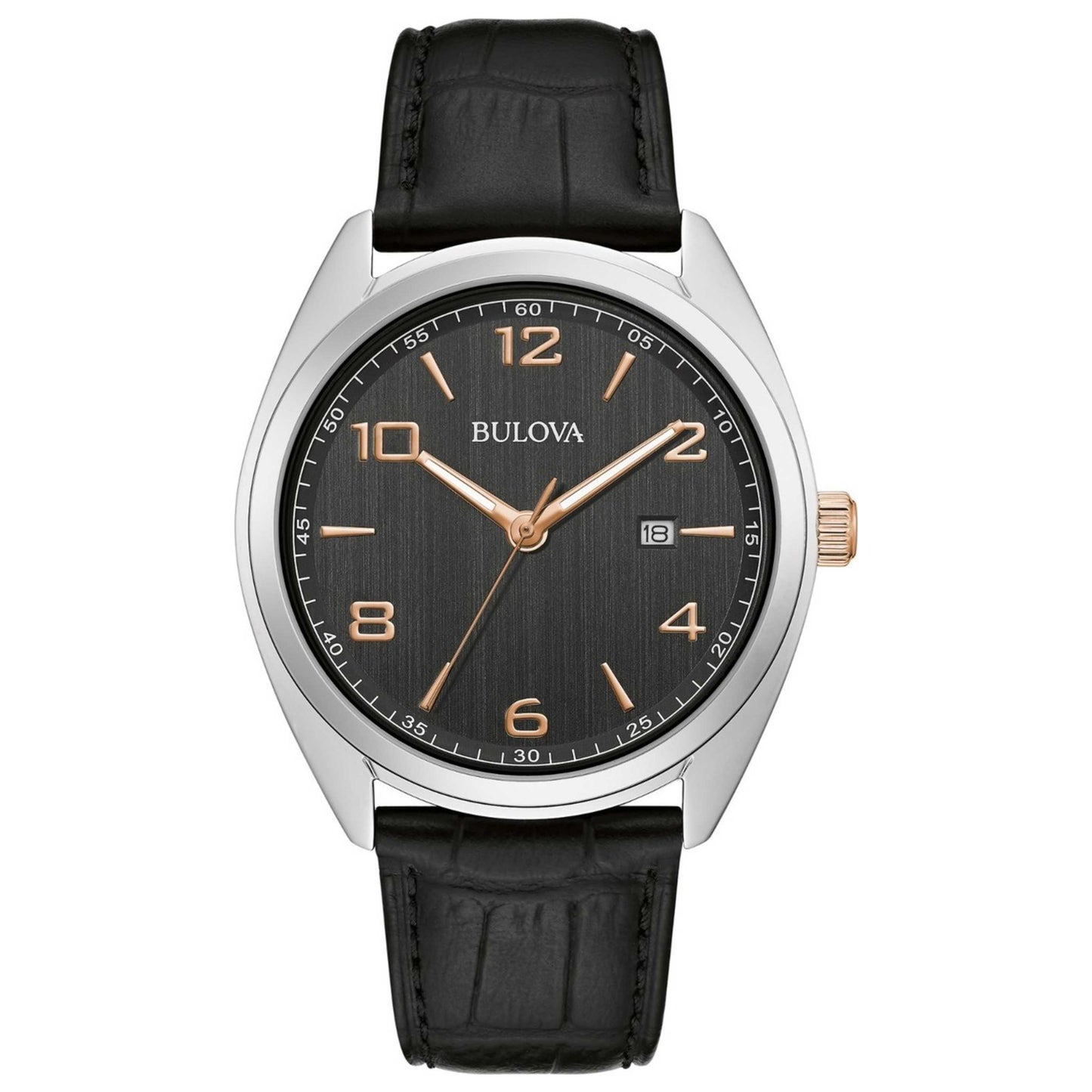 Front view of Bulova Classic Men's Quartz Watch 98B367