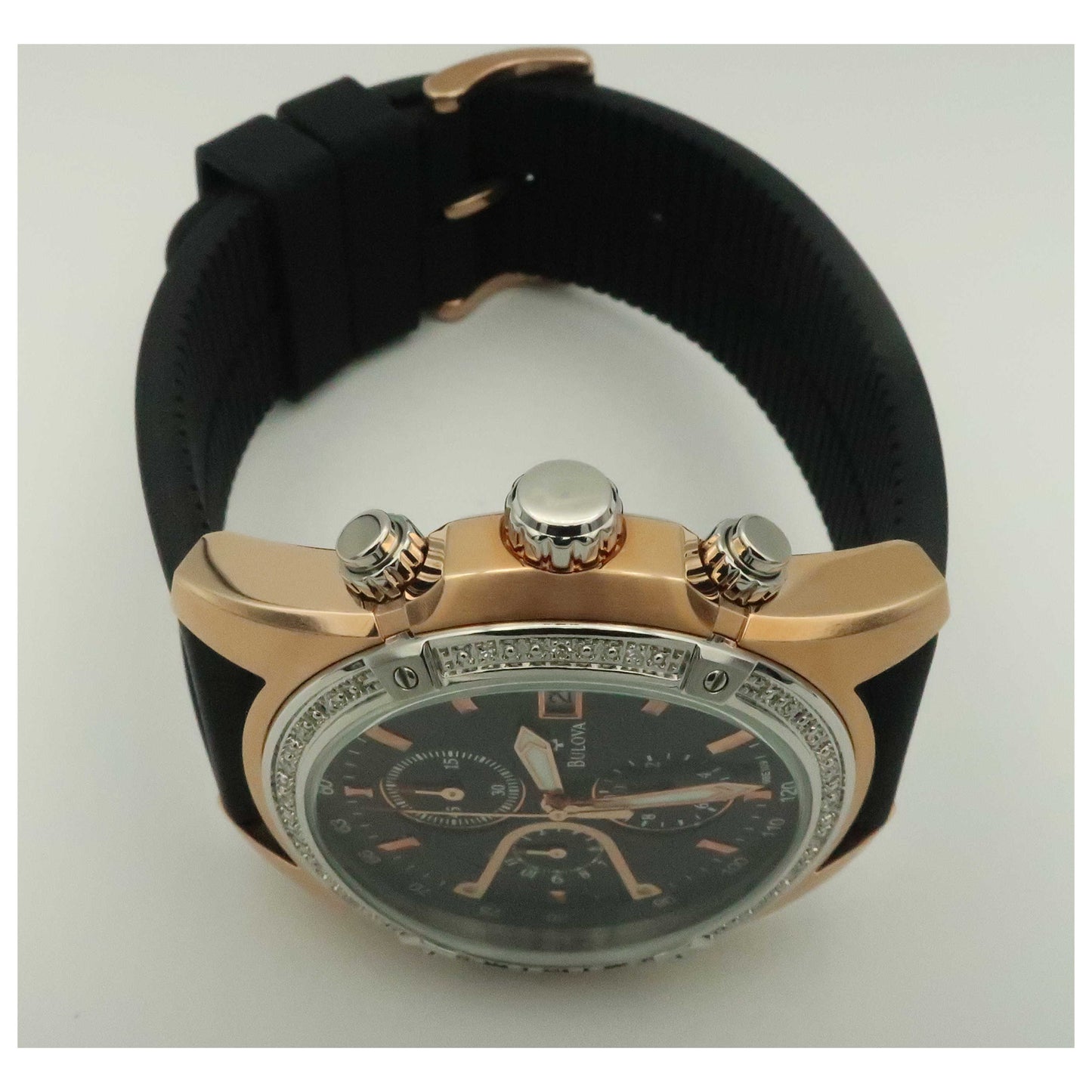 Bulova Diamonds Men's Quartz Watch 98E109-PO - Image #8