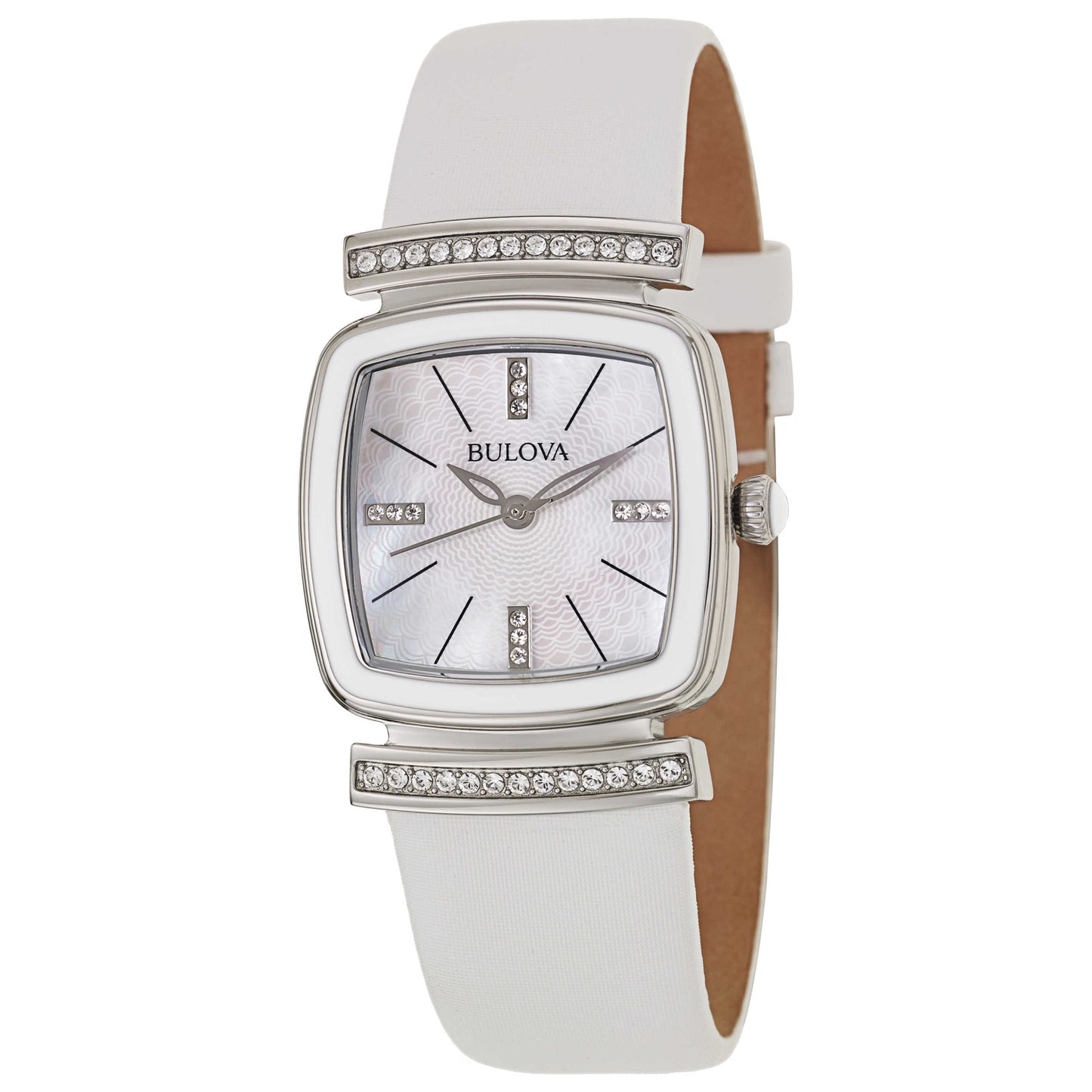 Front view of Bulova Crystal Women's Japanese Quartz (Battery-Powered) Watch 98L174