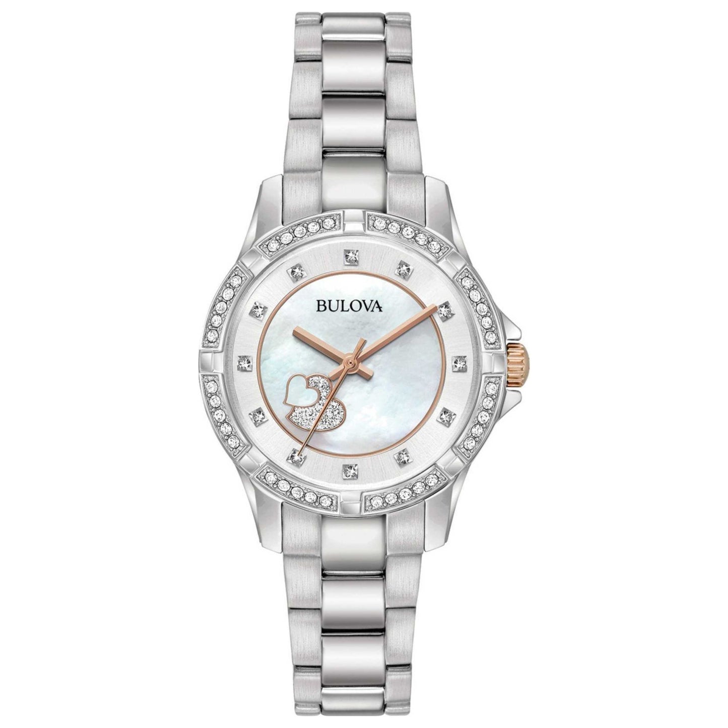 Front view of Bulova Crystal Women's Quartz Watch 98L232
