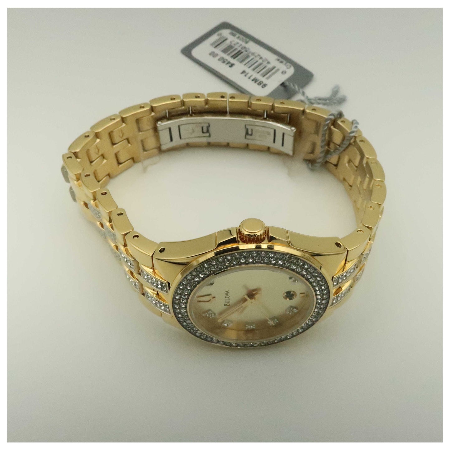 Bulova Crystal Women's Japanese Quartz (Battery-Powered) Watch 98M114-PO - Image #8