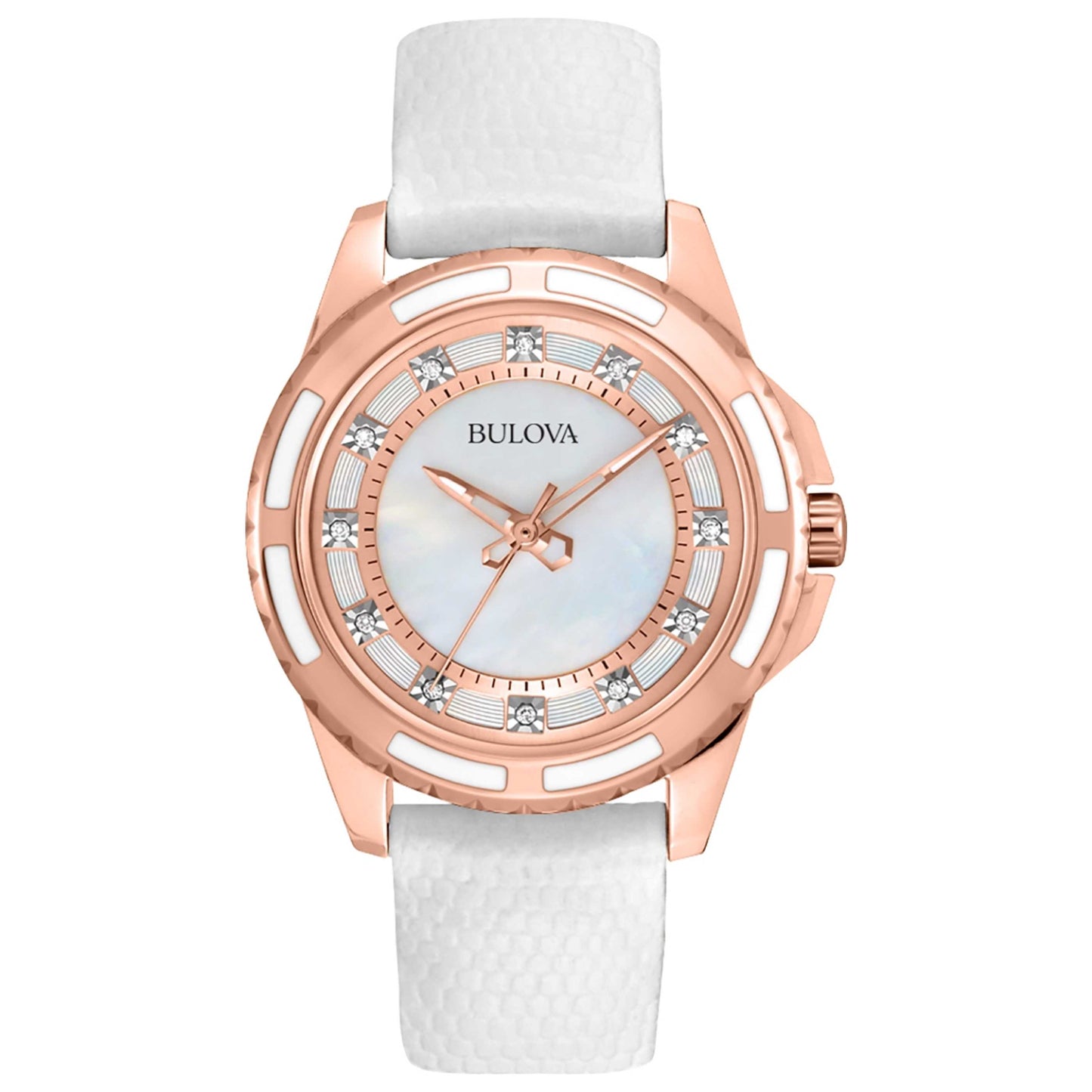 Front view of Bulova Classic Women's Quartz Watch 98P119