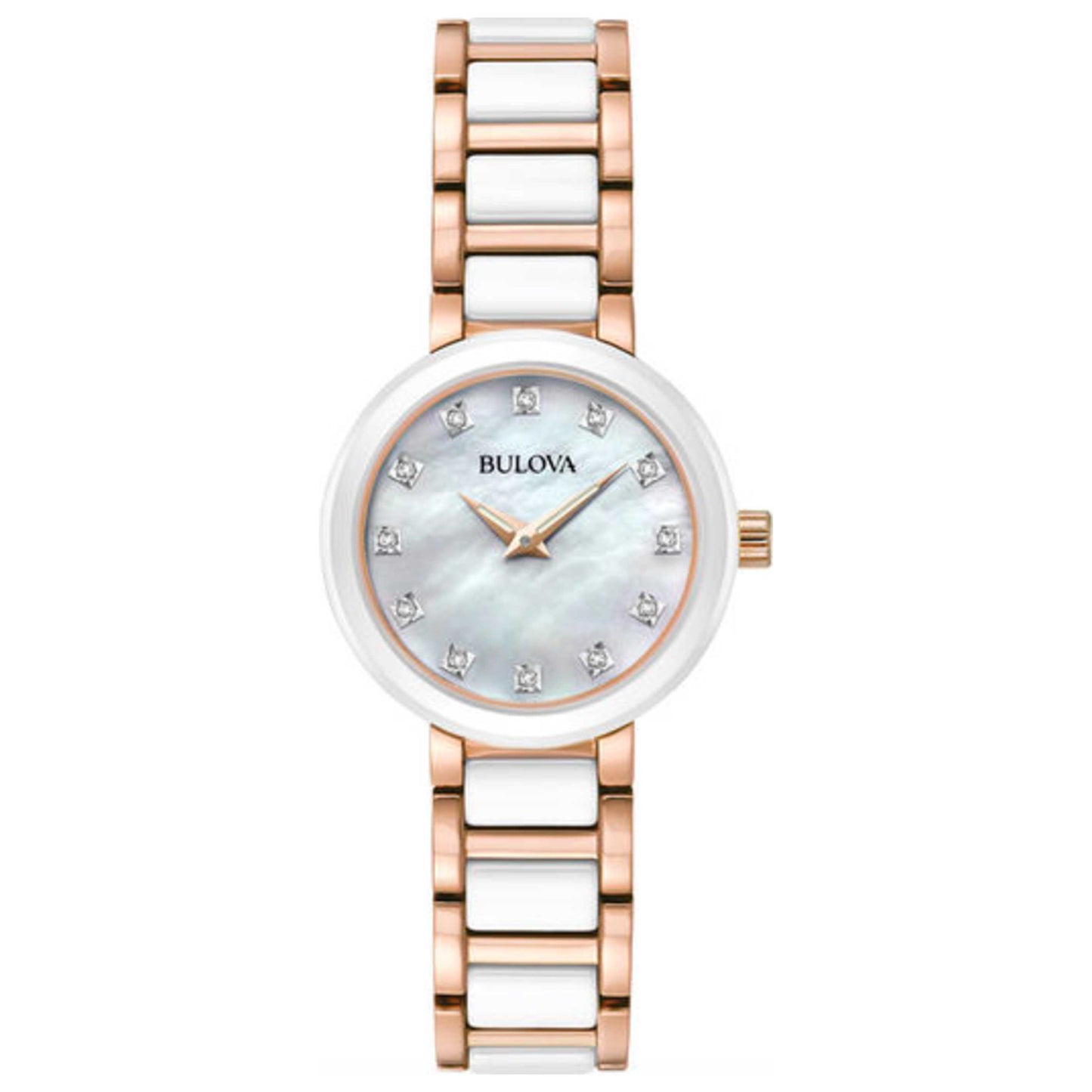 Front view of Bulova Diamond Women's Quartz Watch 98P160