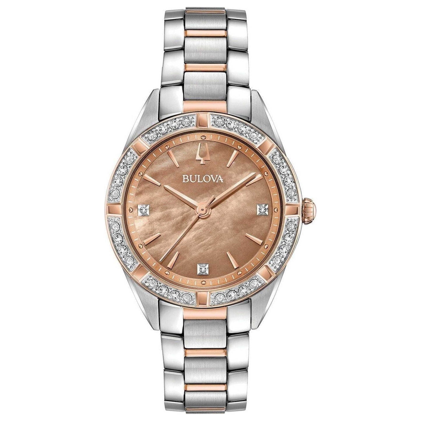 Front view of Bulova Sutton Women's Quartz Watch 98R264