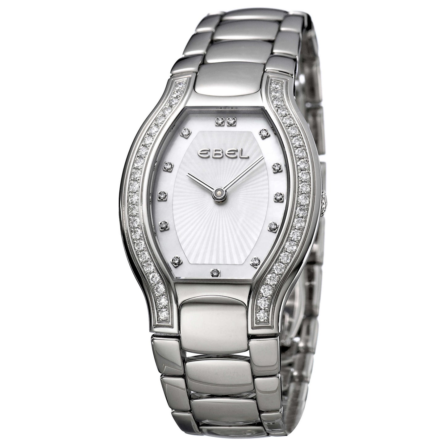 Front view of Ebel Beluga Tonneau Women's Swiss Quartz (Battery-Powered) Watch 9901G38-9996070