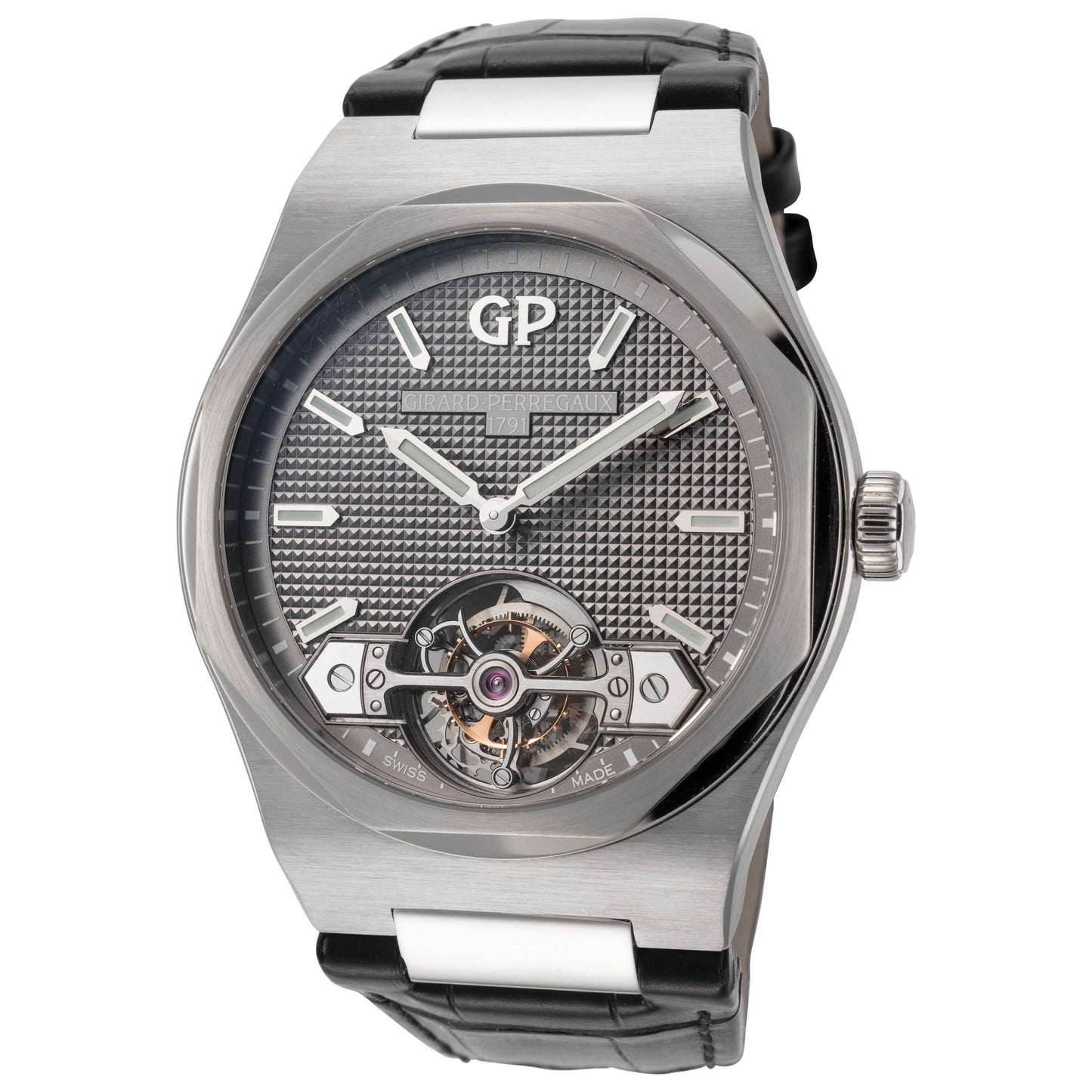 Front view of Girard-Perregaux Laureato Men's Automatic Watch 99105-41-232-BB6A