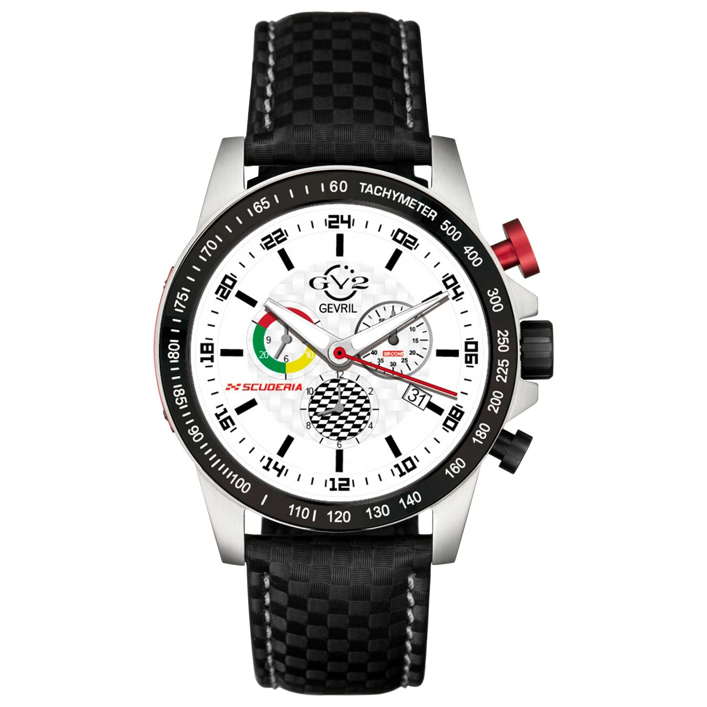 Front view of GV2 by Gevril Scuderia Men's Quartz Watch 9915