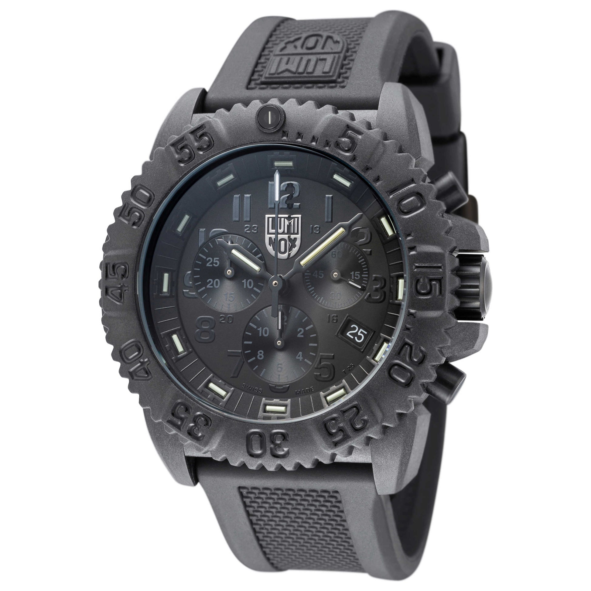 Front view of Luminox Navy SEAL Colormark Unisex Quartz Watch A-3081-BO