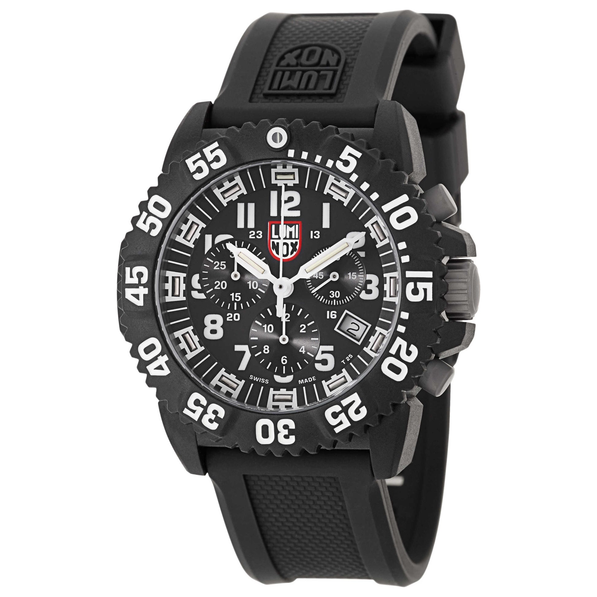 Front view of Luminox Navy Seal Colormark Men's Swiss Quartz (Battery-Powered) Watch A-3081
