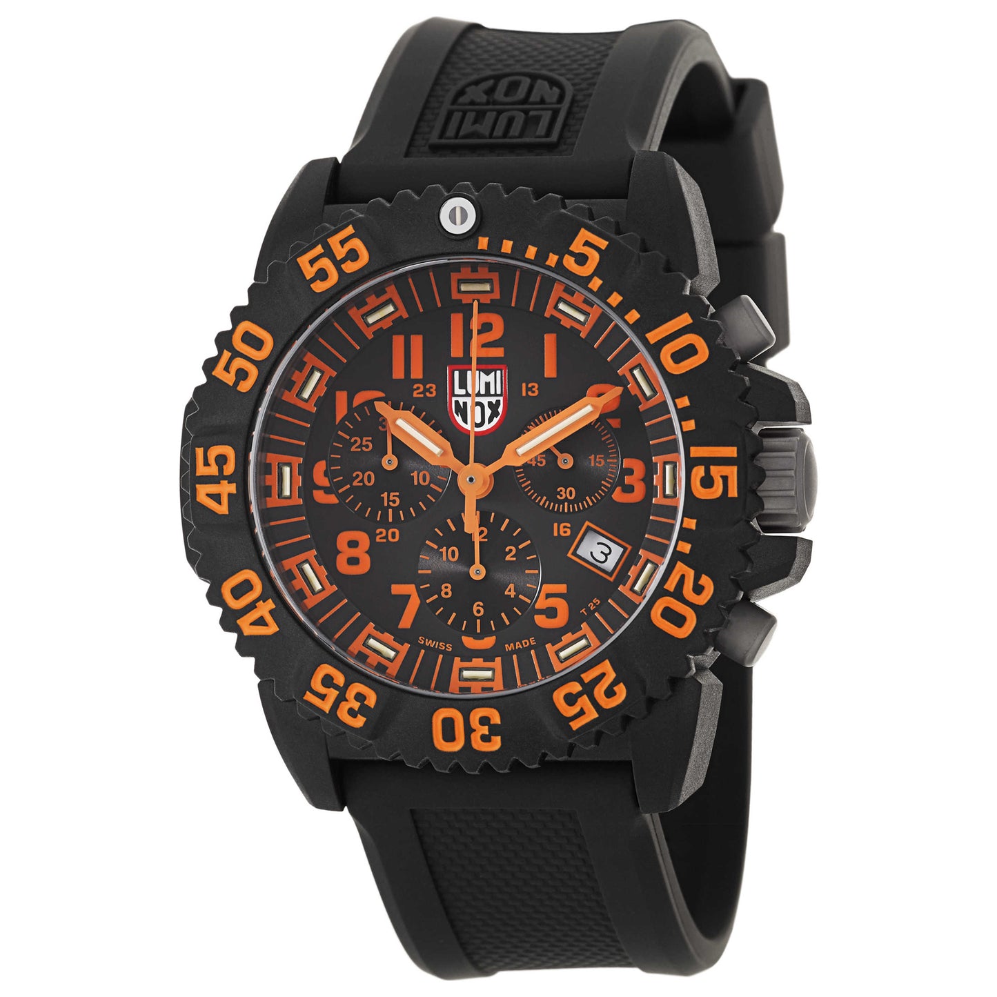 Front view of Luminox Navy Seal Colormark Men's Swiss Quartz (Battery-Powered) Watch A-3089