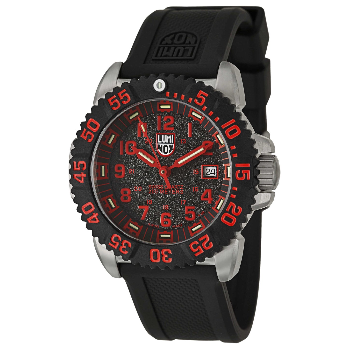 Front view of Luminox Navy SEAL Colormark Men's Swiss Quartz (Battery-Powered) Watch A-3165