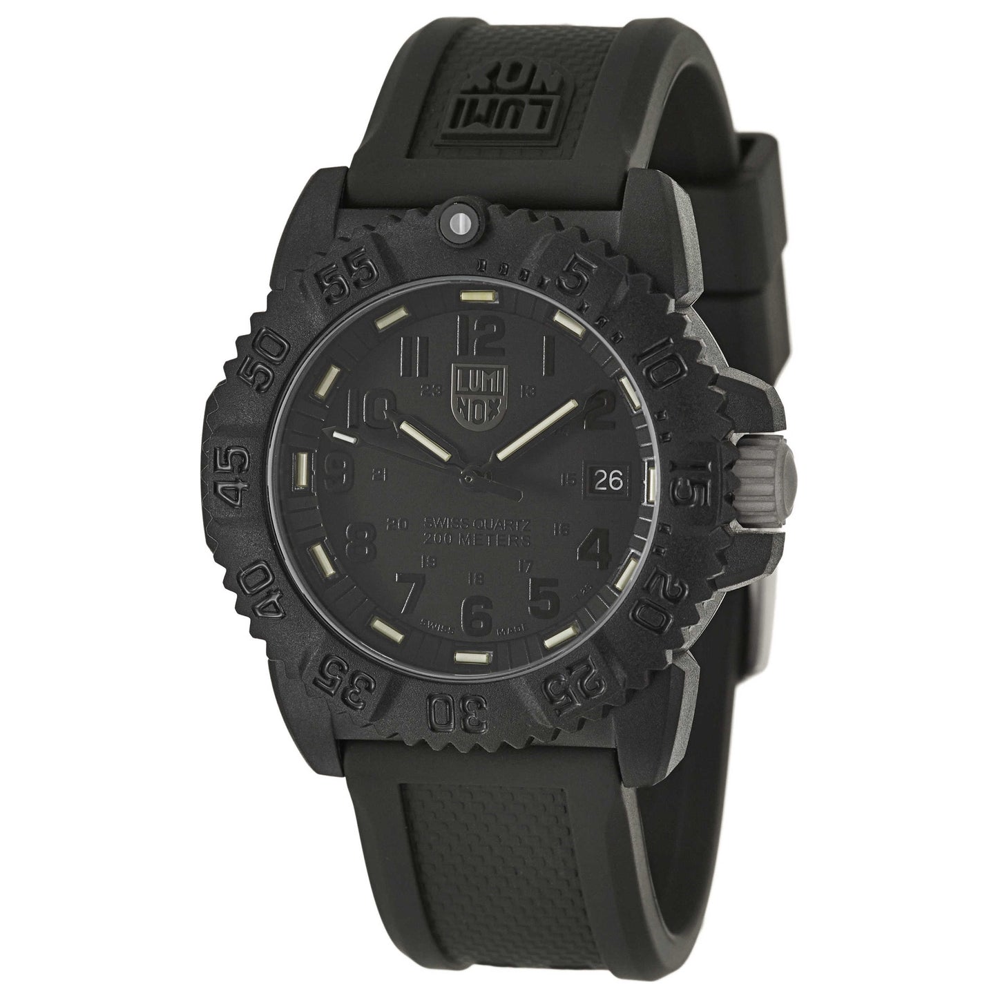 Front view of Luminox Navy SEAL Colormark Women's Swiss Quartz (Battery-Powered) Watch A-7051-BO