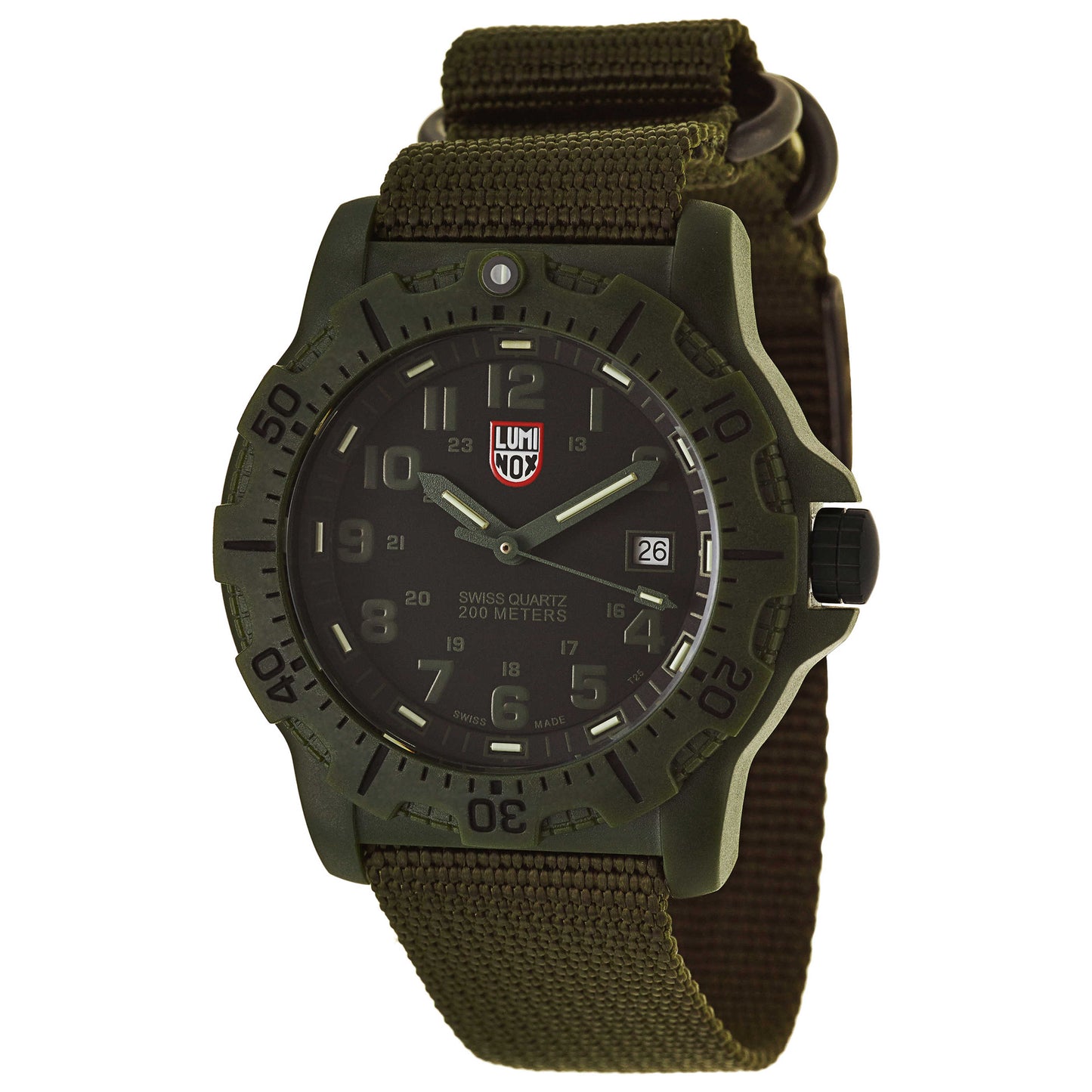 Front view of Luminox Black OPS Men's Swiss Quartz (Battery-Powered) Watch A-8817-GO